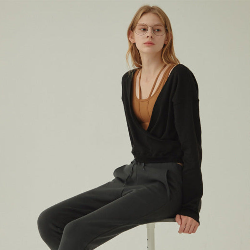 ◇2wayトレーナー black【L】 gray【L】