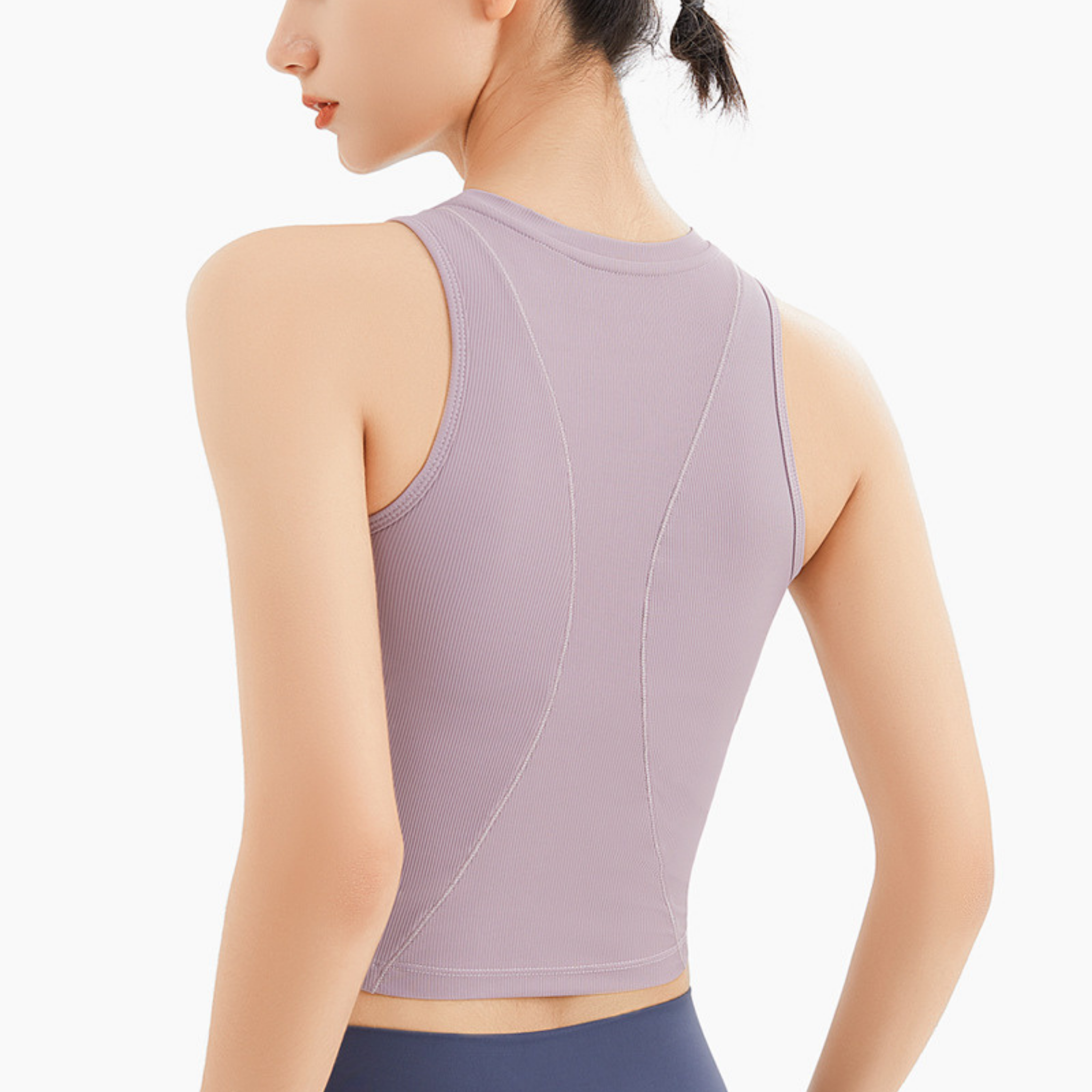 ブラ 一体型 ヨガ タンクトップ