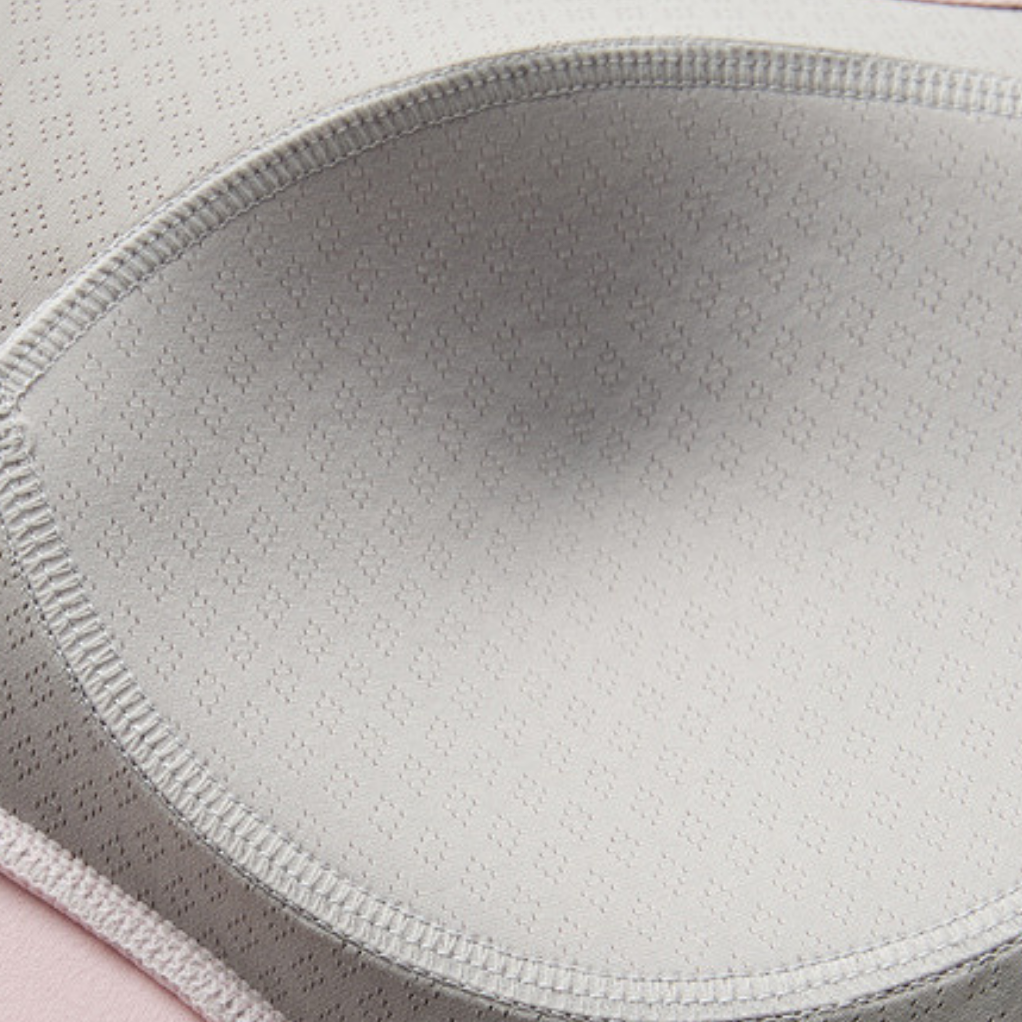 胸パッド付 シースルーメッシュ スリム半袖トップス