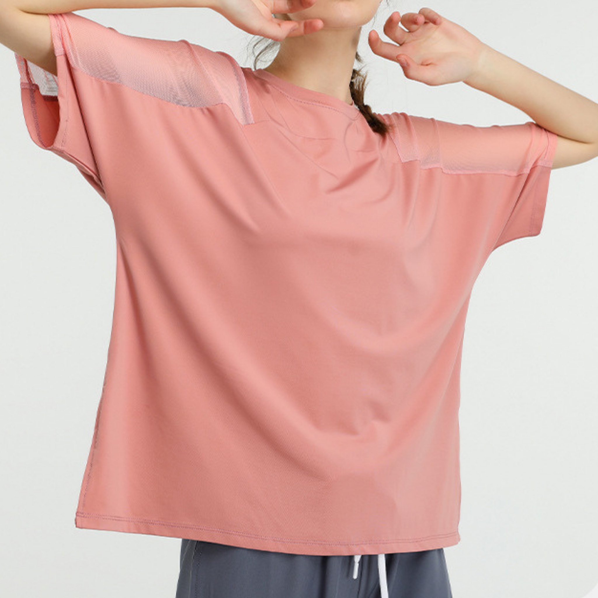 ショルダーメッシュシャツ