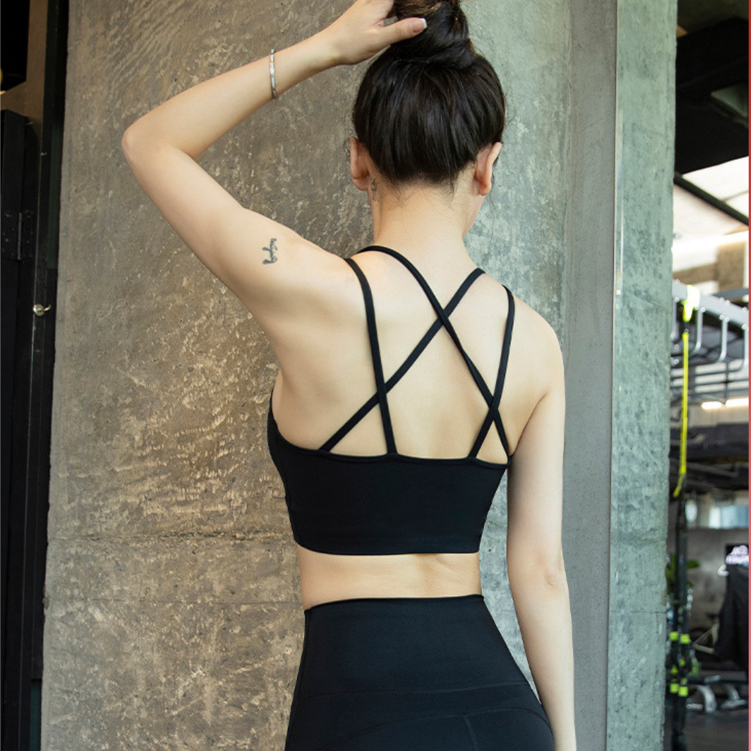 バッククロスブラトップ&美脚フレアパンツ セットアップ