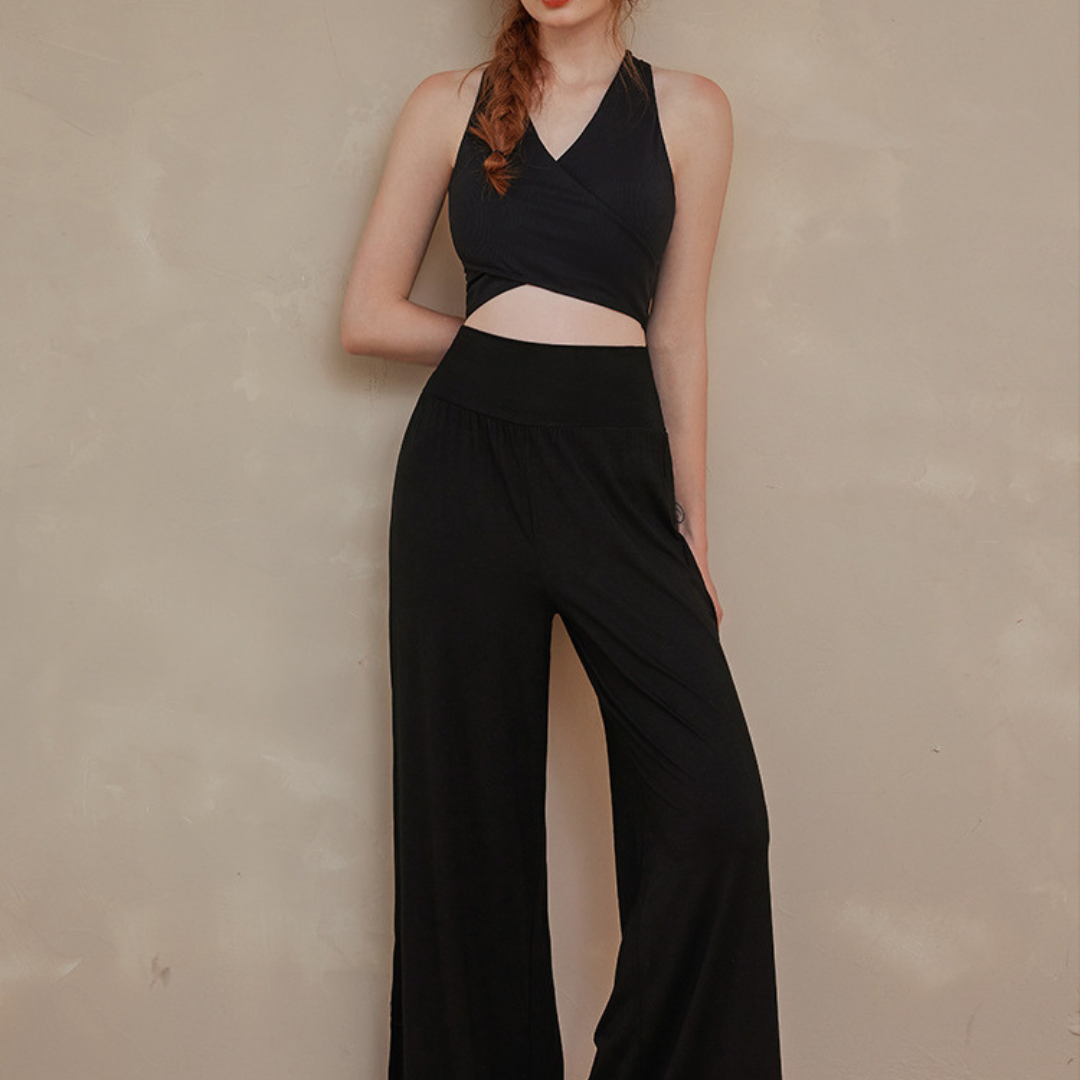 フロントクロスブラトップ&ワイドパンツ セットアップ