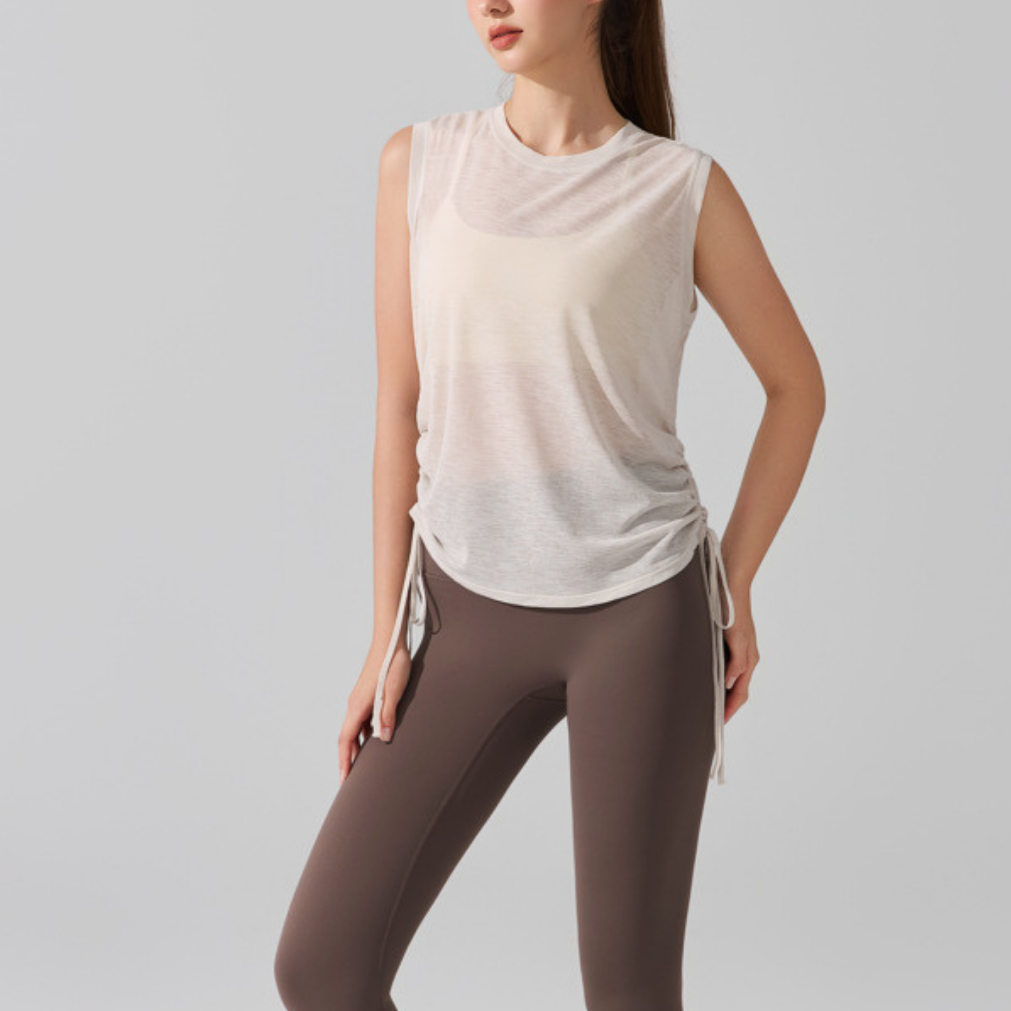 ドローストリング ノースリーブ