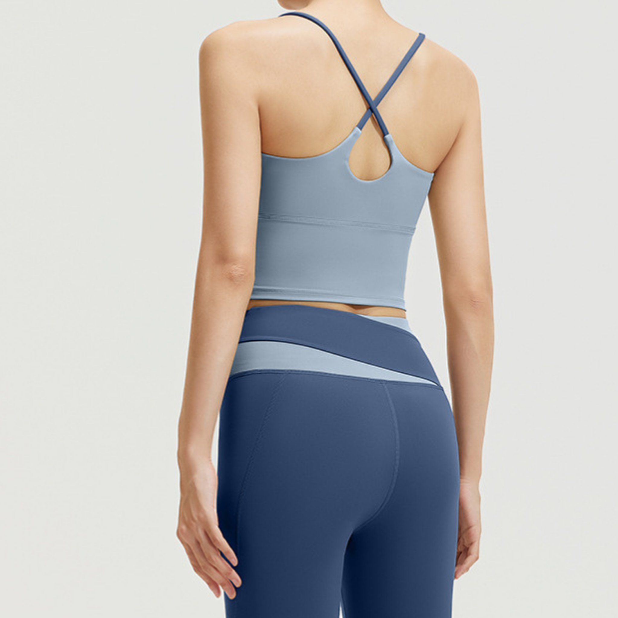 バッククロスシンプル ブラトップ&シャープラインレギンス セット