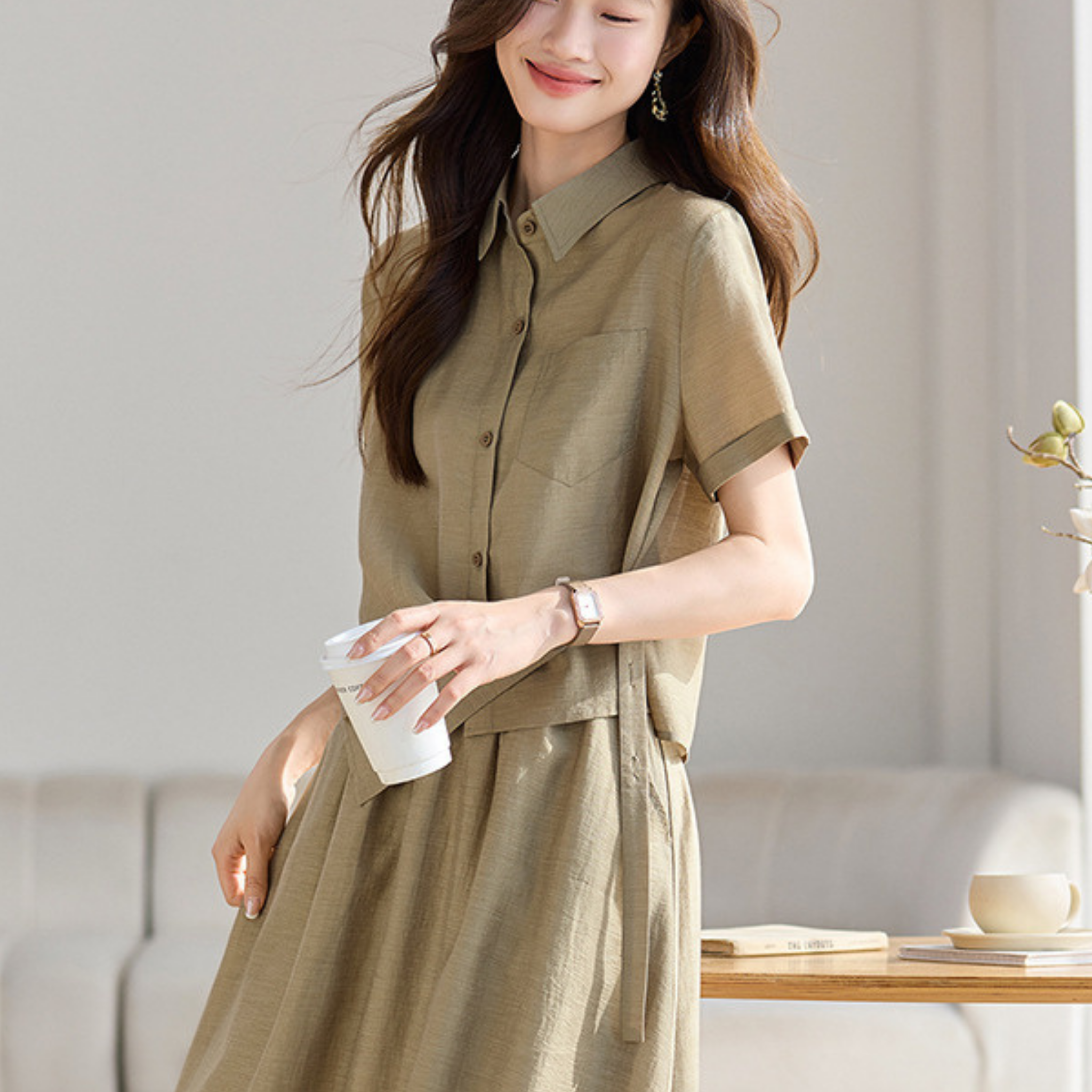 クロスベルトシャツラウンジセット
