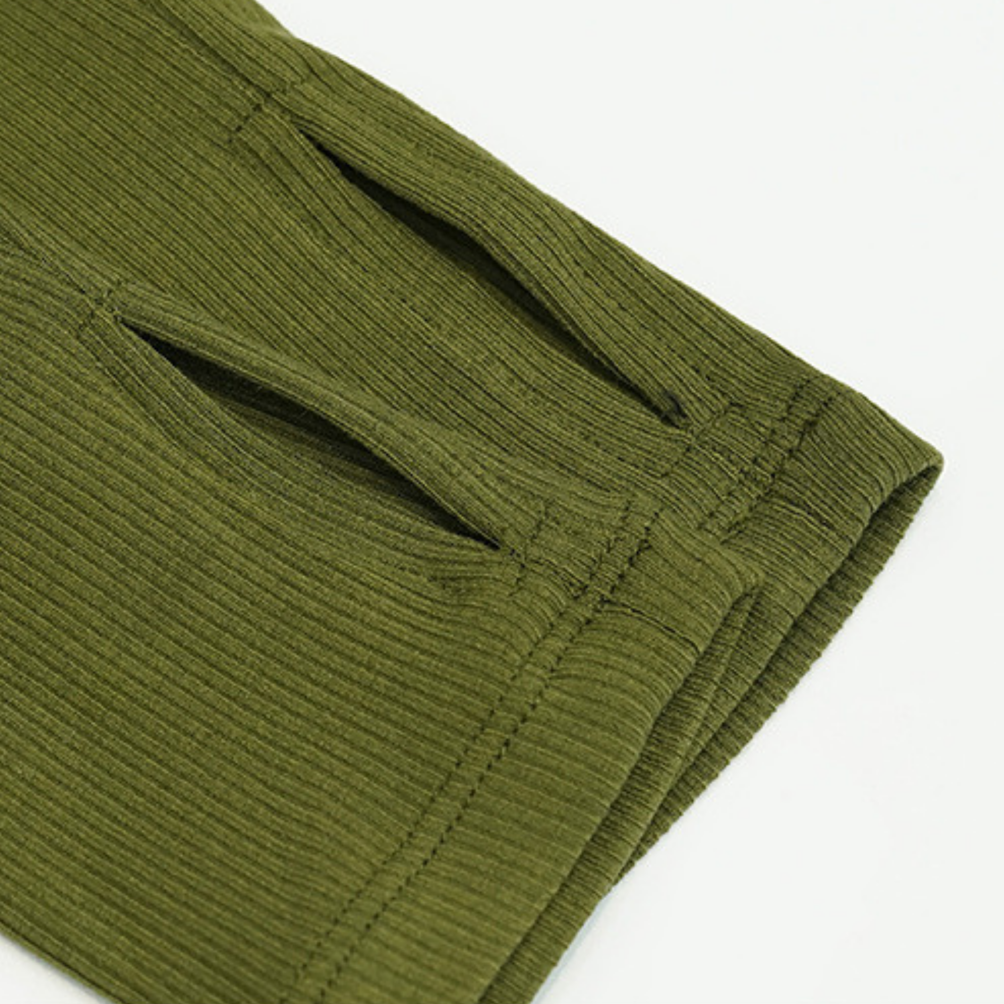 胸パッド付 リブニット ドローストリング 長袖ヨガトップス