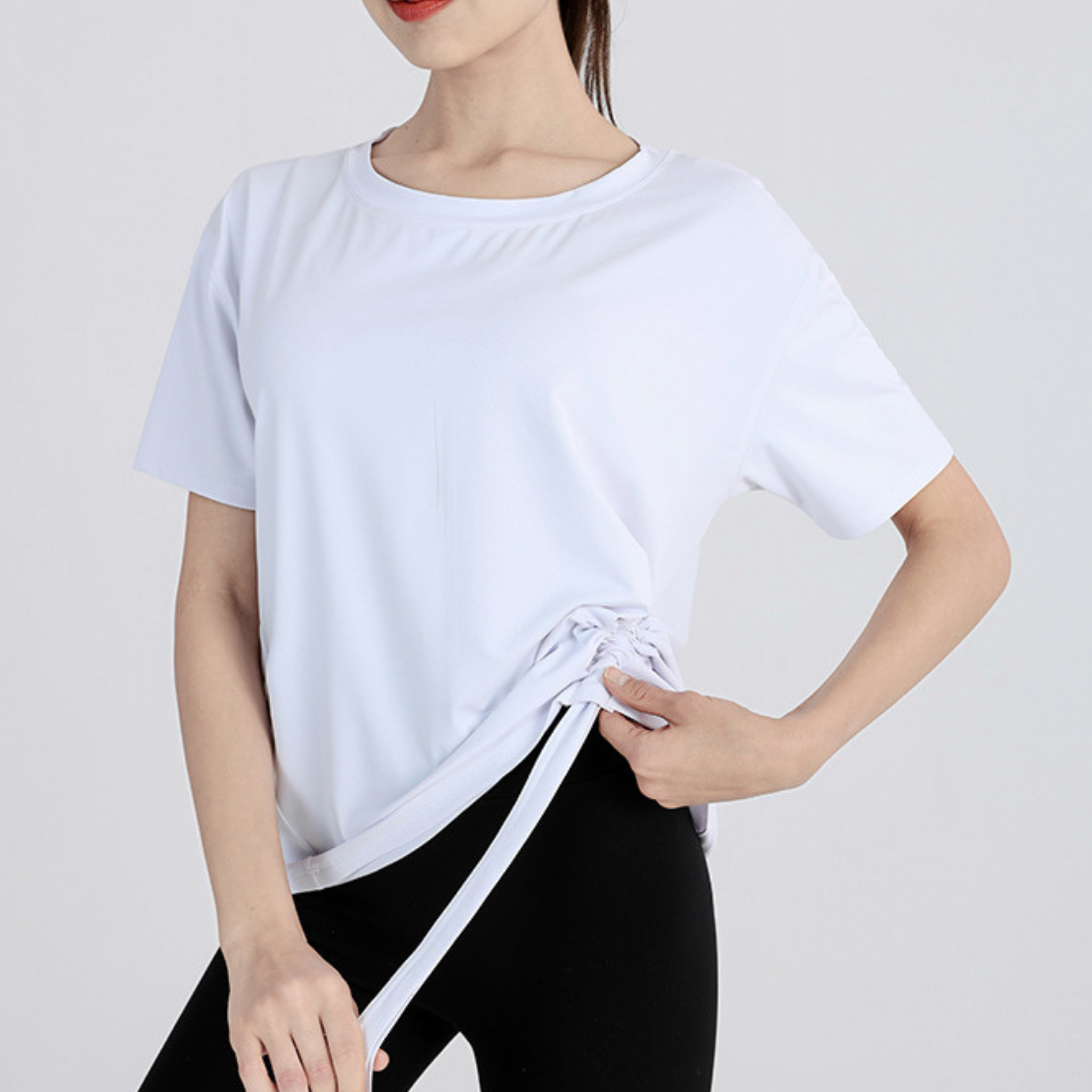 ドローストリング リラックスフィット Tシャツ