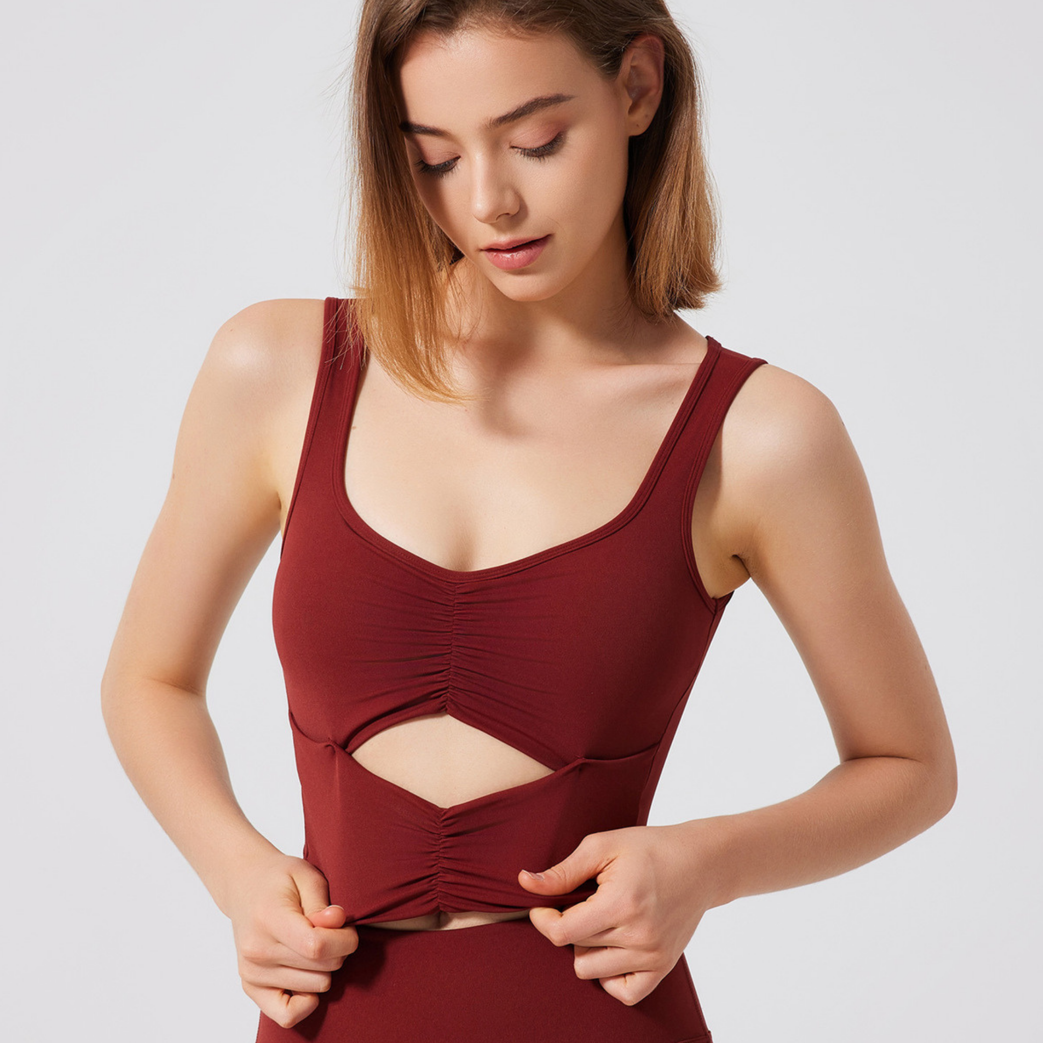 バタフライプリーツ スポーツブラ