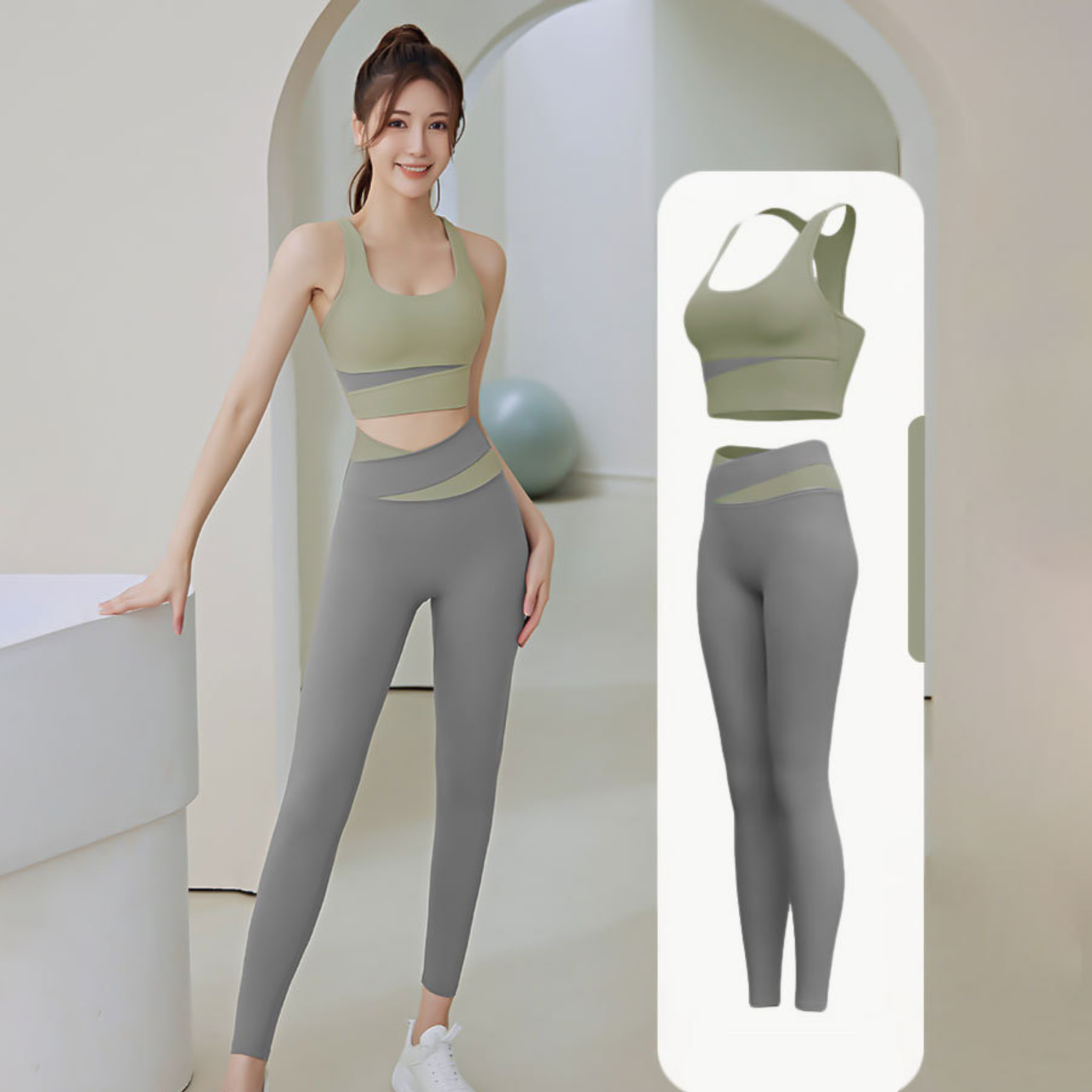 シャープライン ブラトップ&レギンス セットアップ