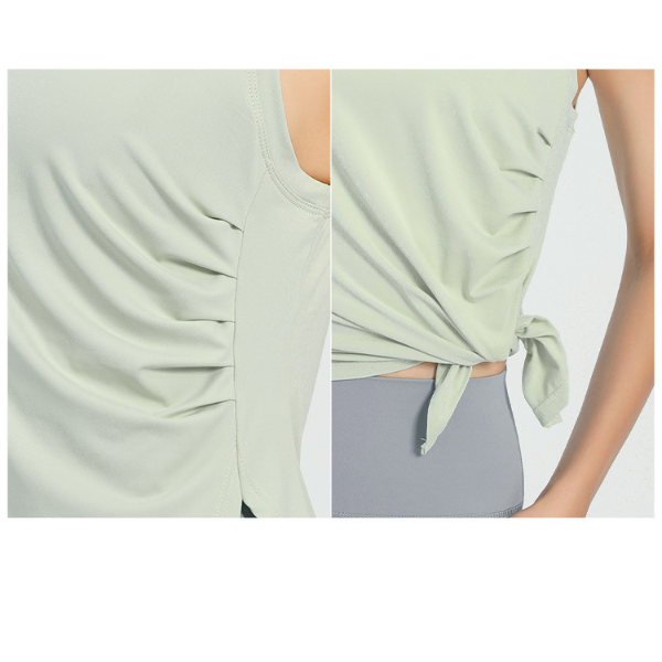 サイドギャザーTシャツ