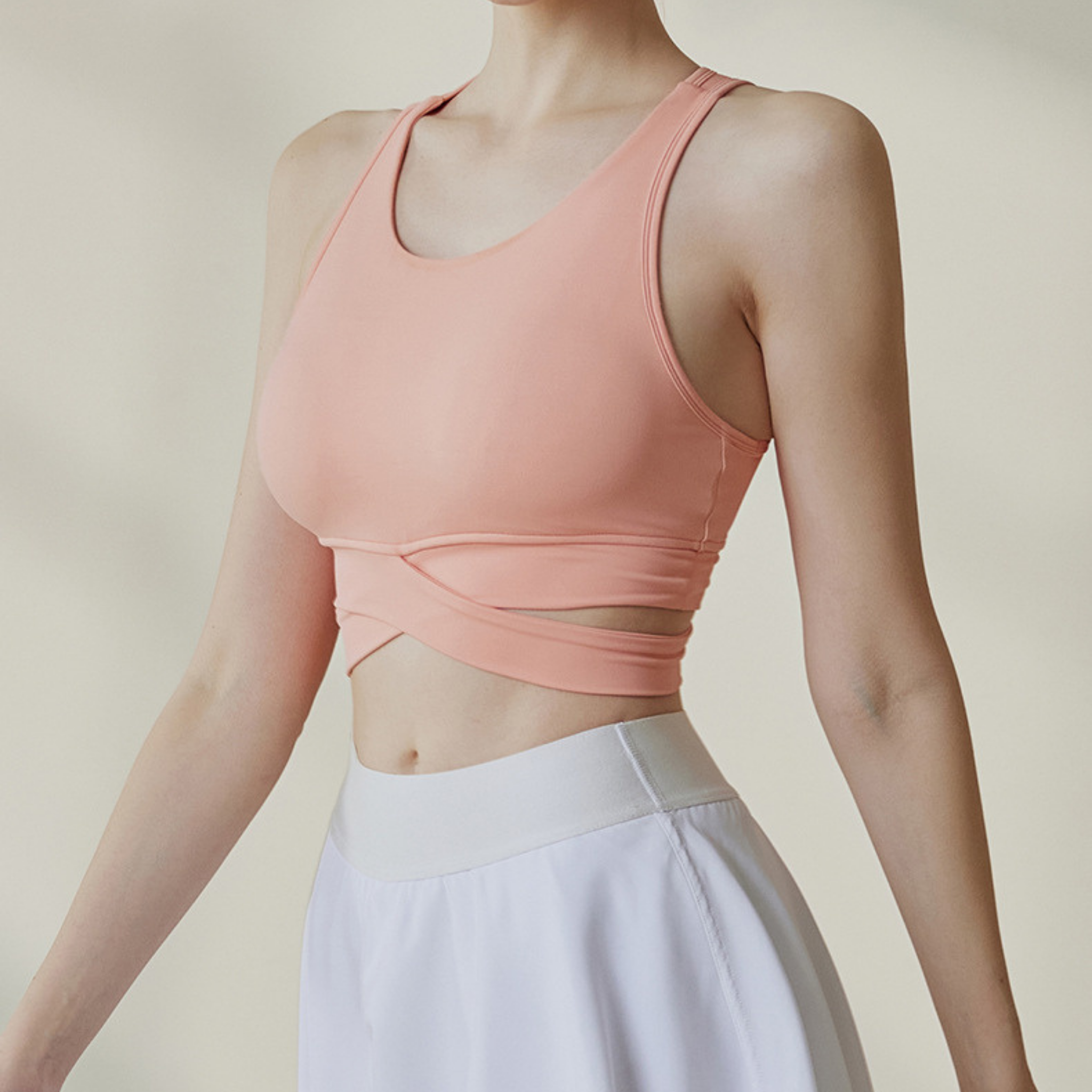 バックオープン スポーツブラ