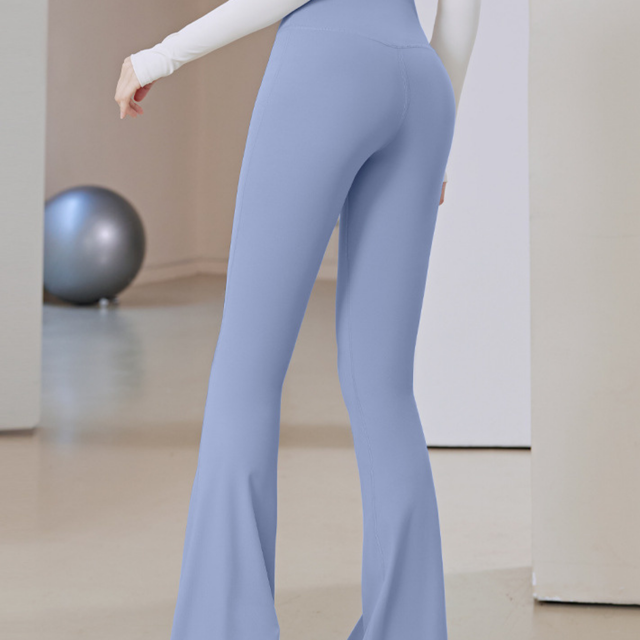 ベーシックフレアパンツ S~3XL