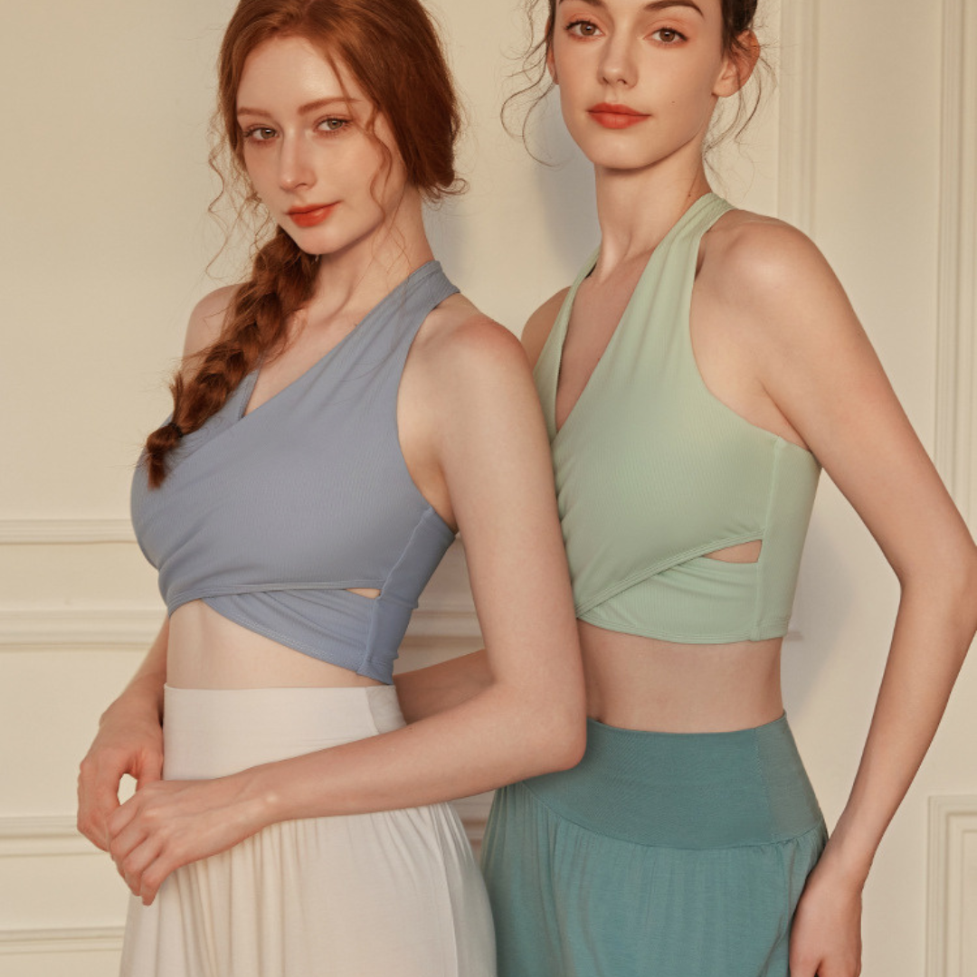 フロントクロスブラトップ&ワイドパンツ セットアップ