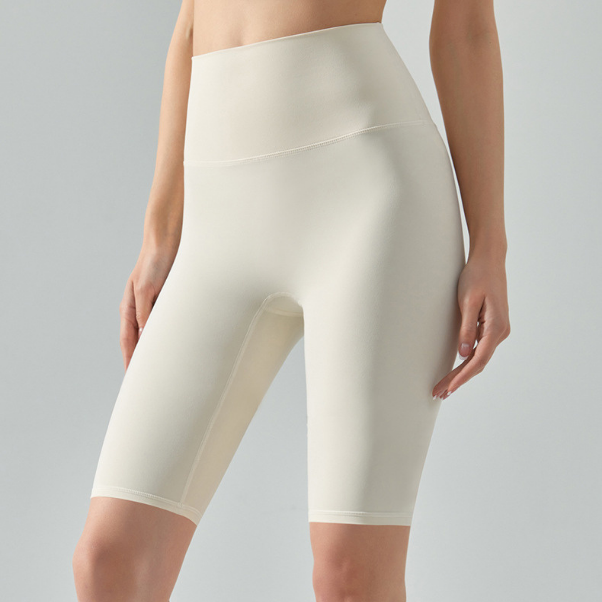 接触冷感 フリーサイズ 5分丈 レギンス