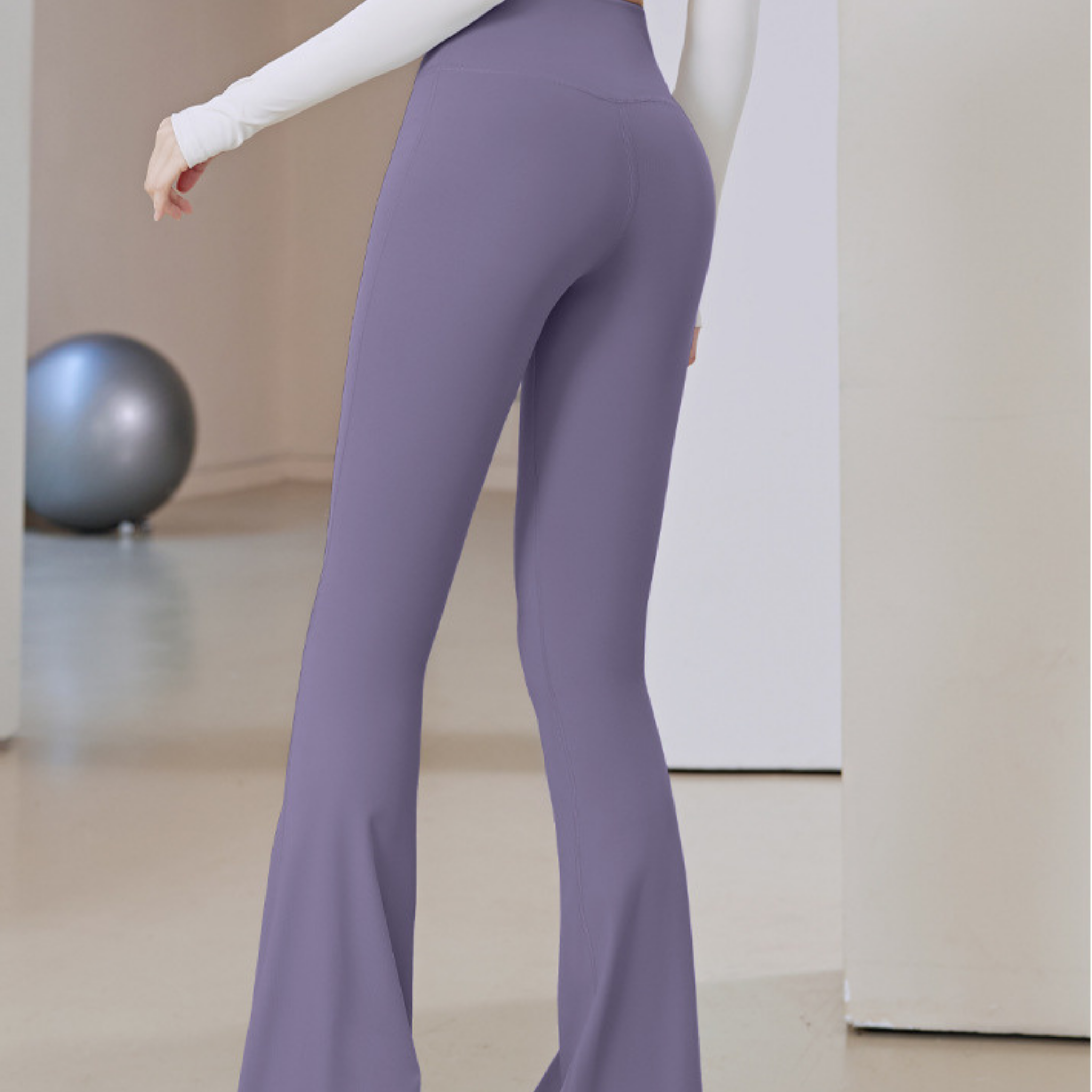 ベーシックフレアパンツ S~3XL