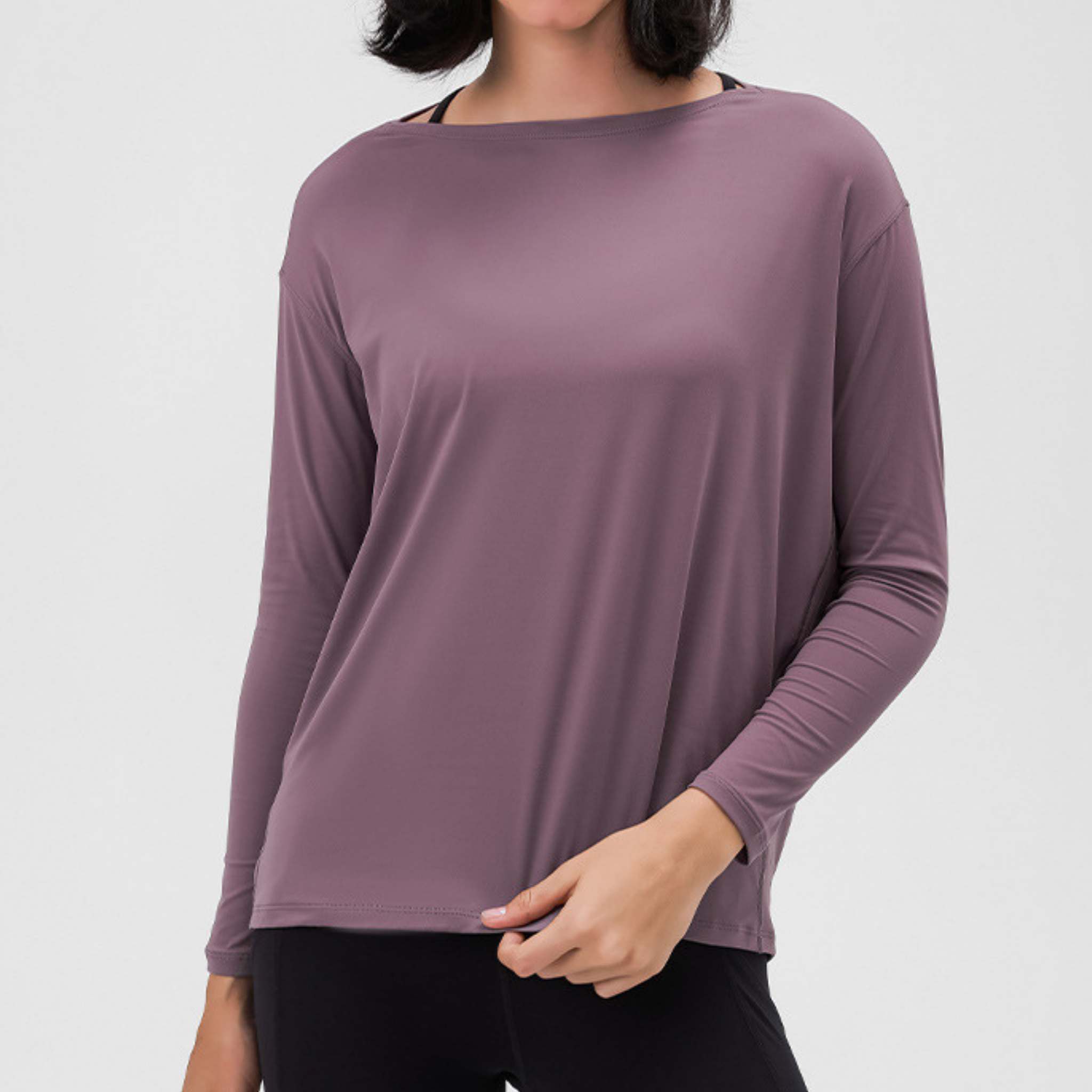 バックロングドレープトップス