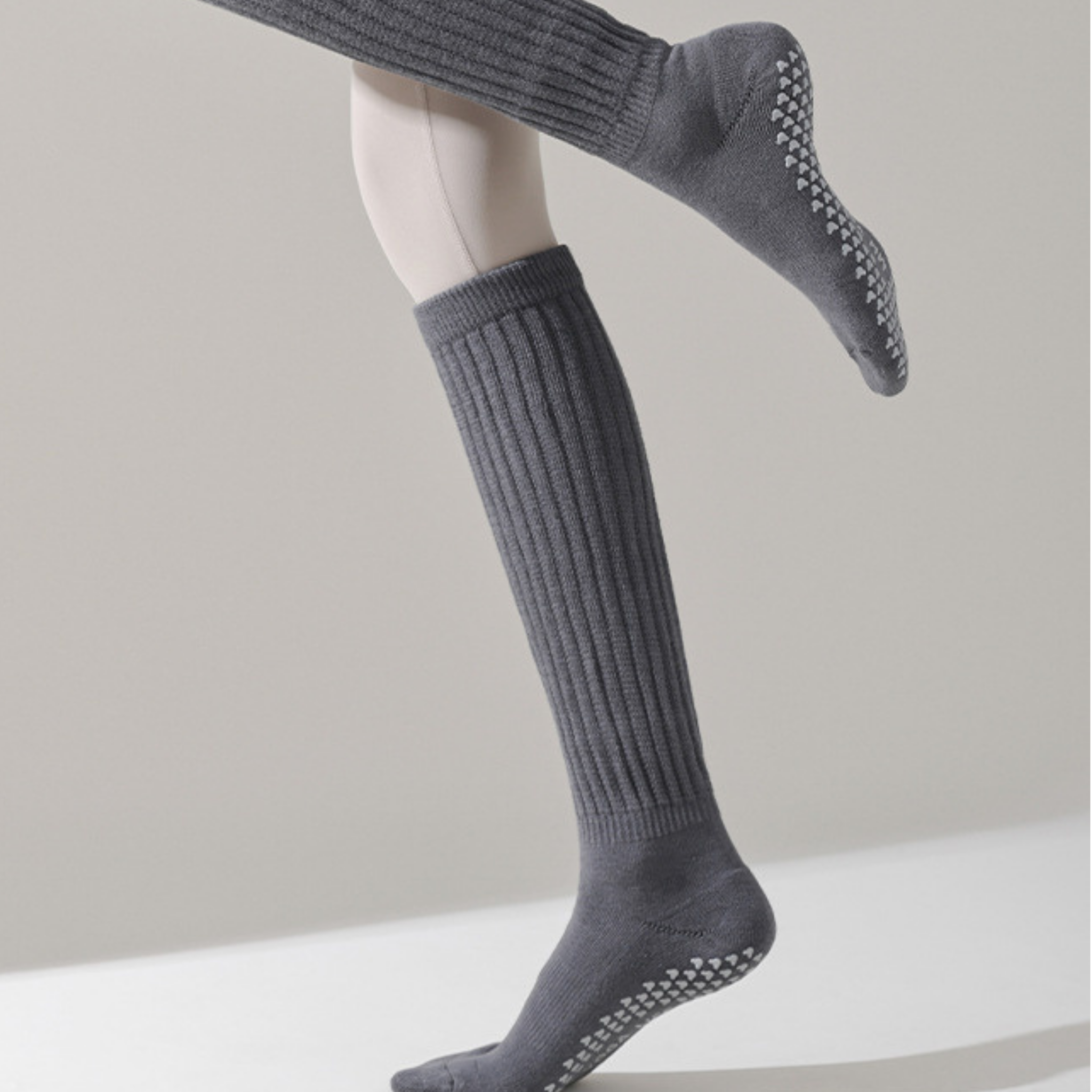 厚手 滑り止め付き ハイソックス