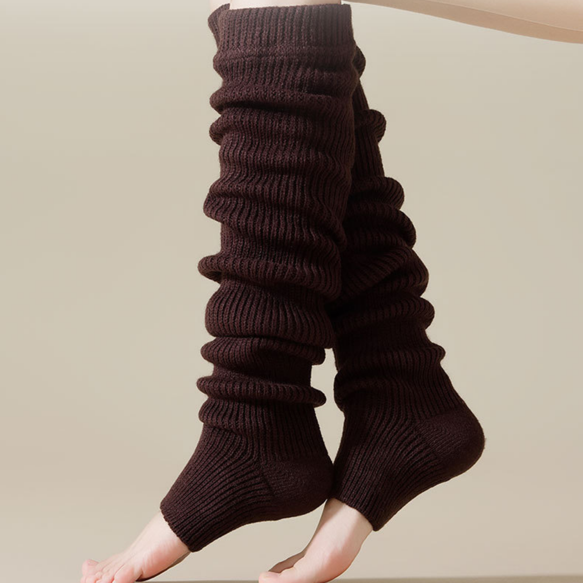 ニットレッグウォーマー ロング丈