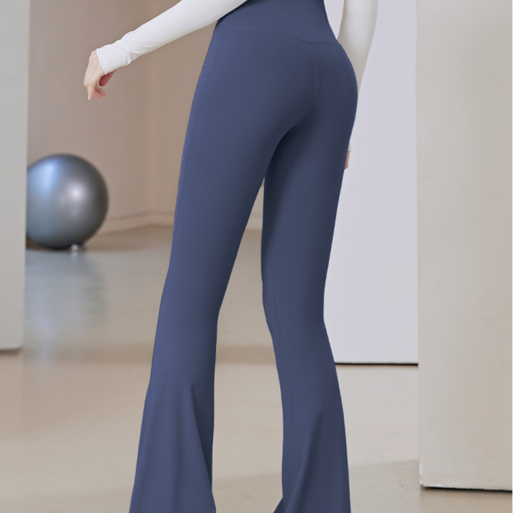 ベーシックフレアパンツ S~3XL