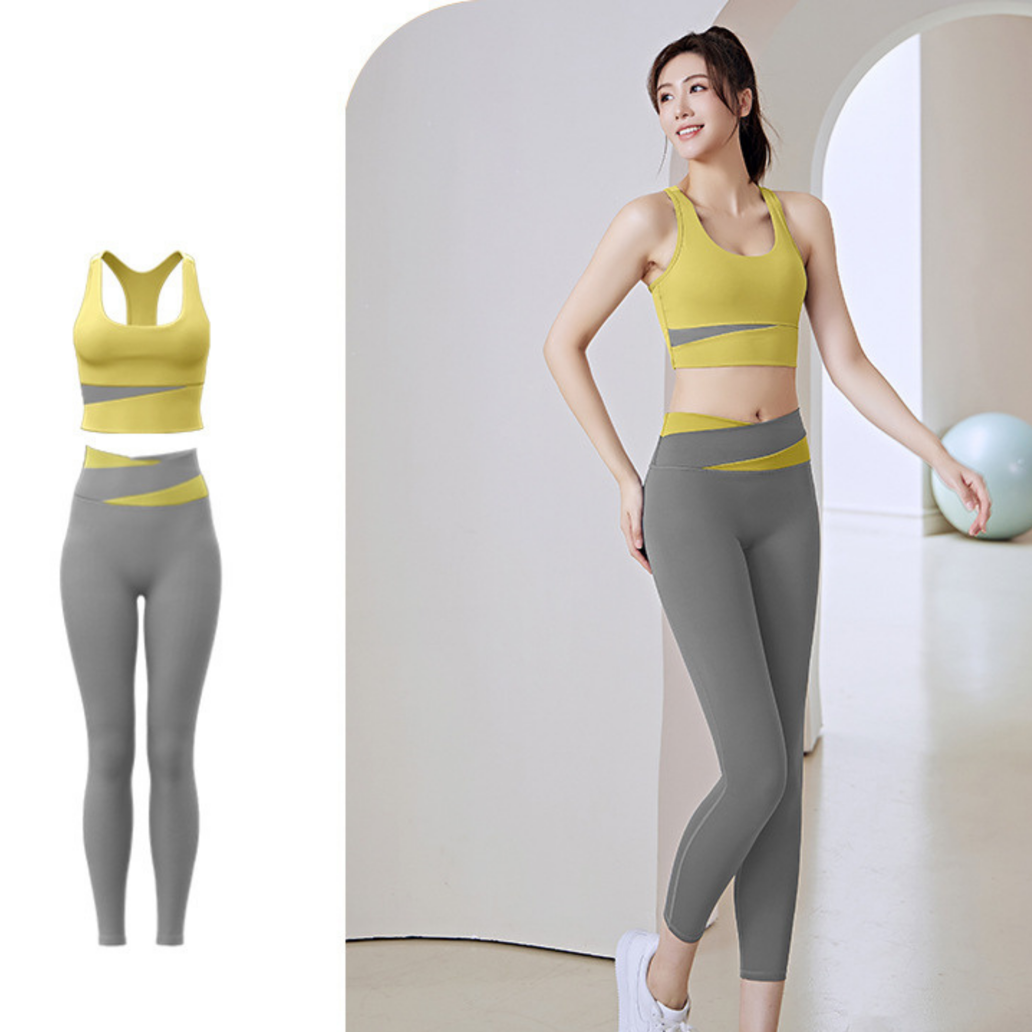 シャープライン ブラトップ&レギンス セットアップ