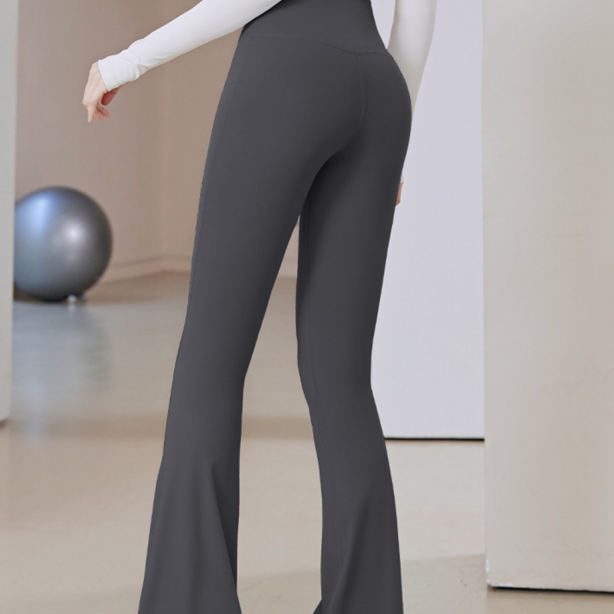 ベーシックフレアパンツ S~3XL