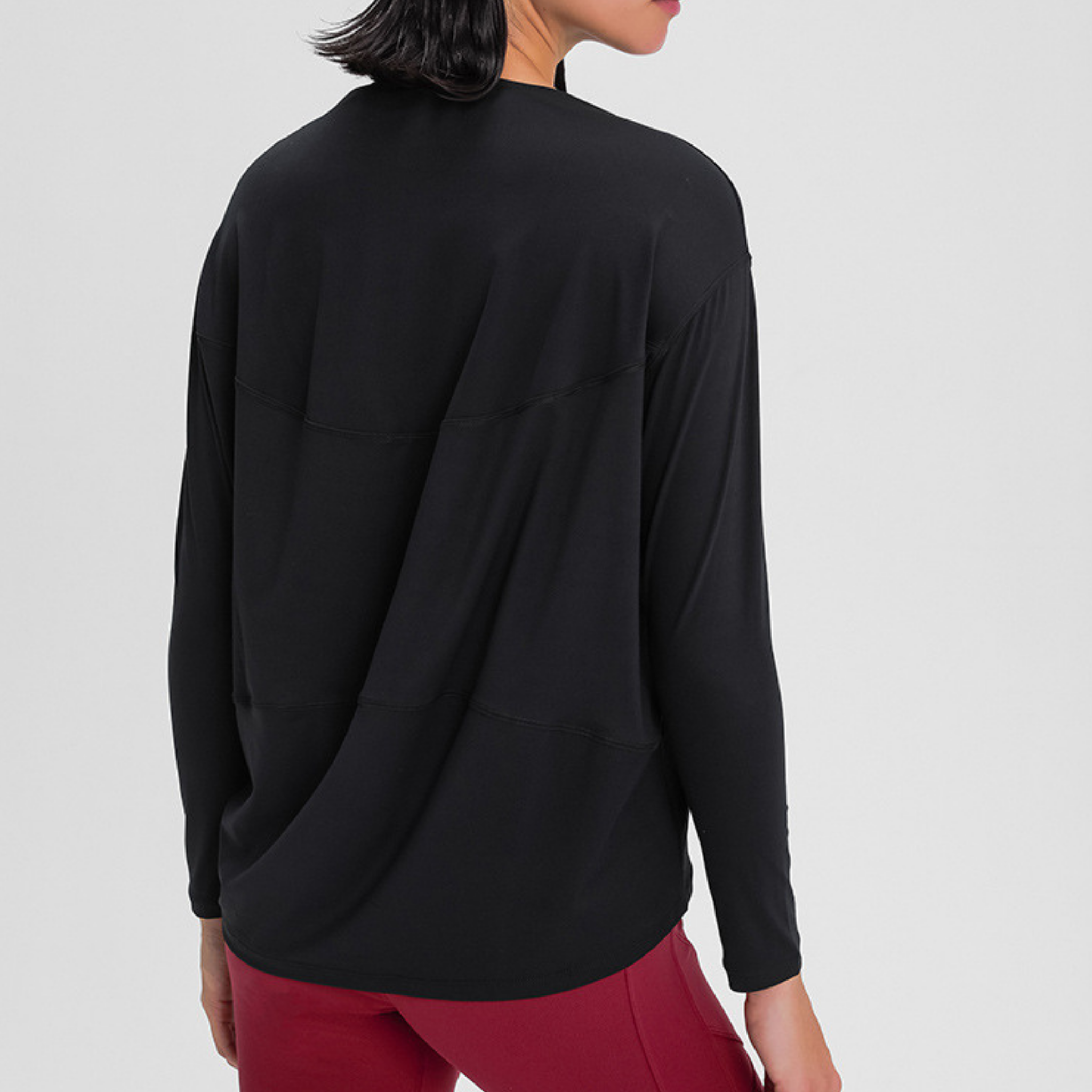 バックロングドレープトップス