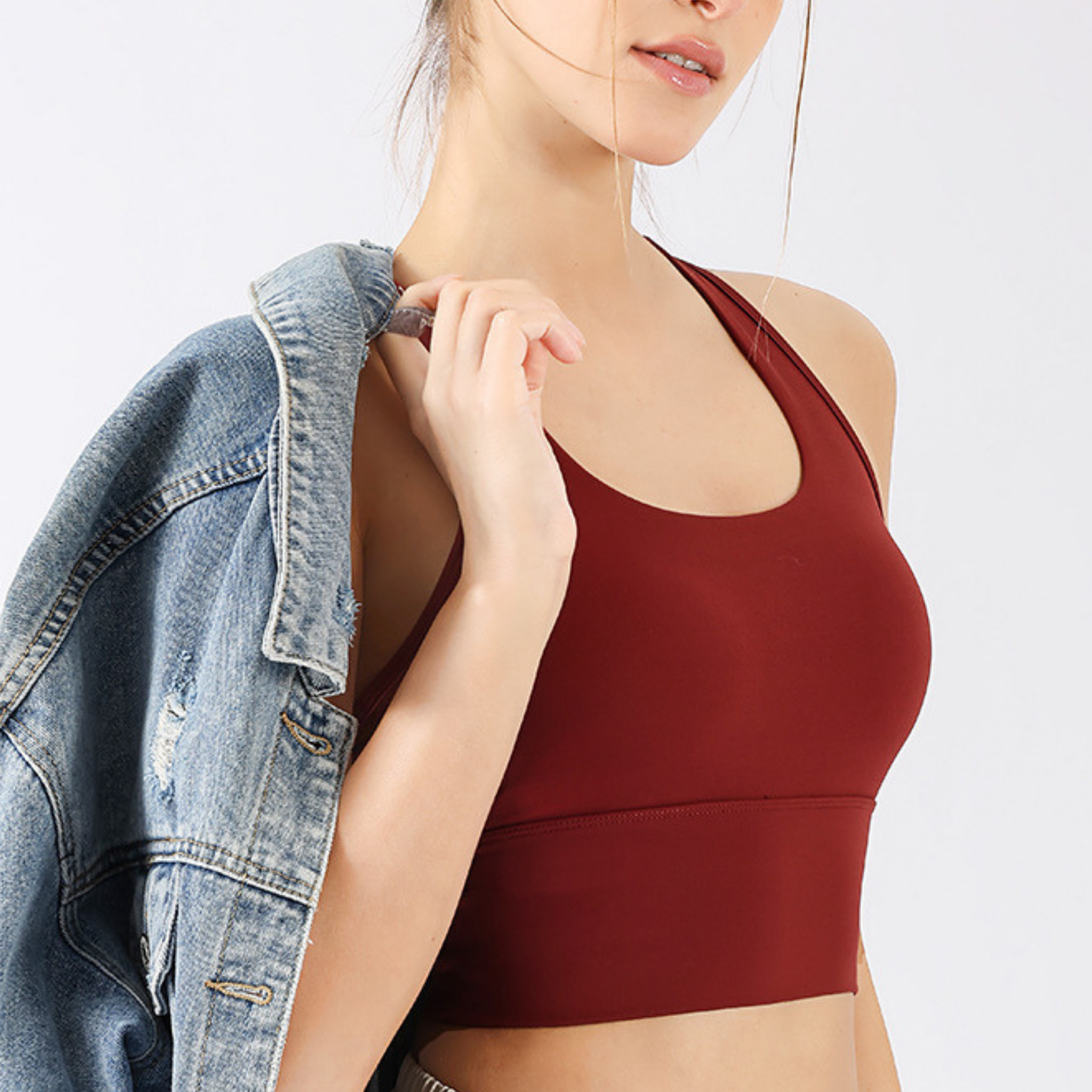 ハイホールド I 字バック スポーツブラ