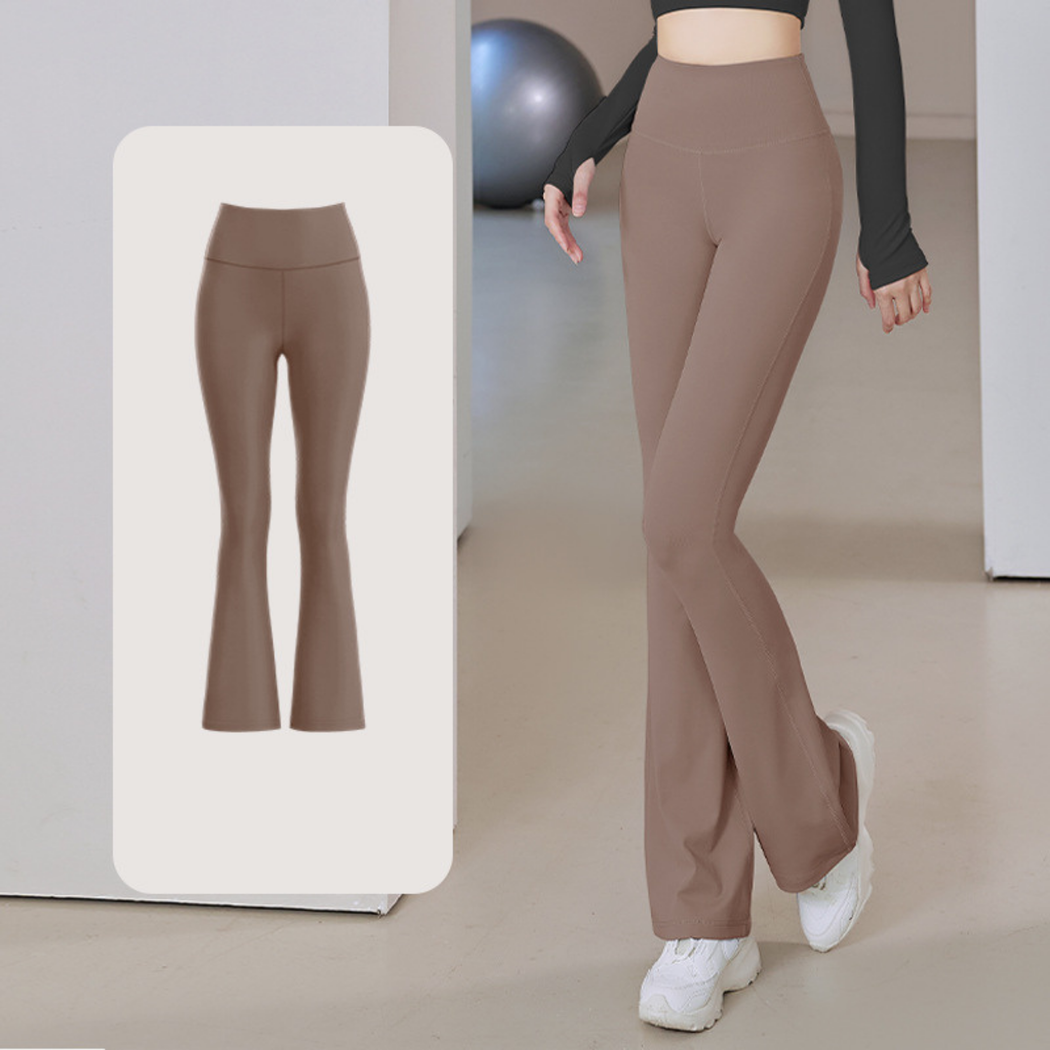 ベーシックフレアパンツ  S~3XL