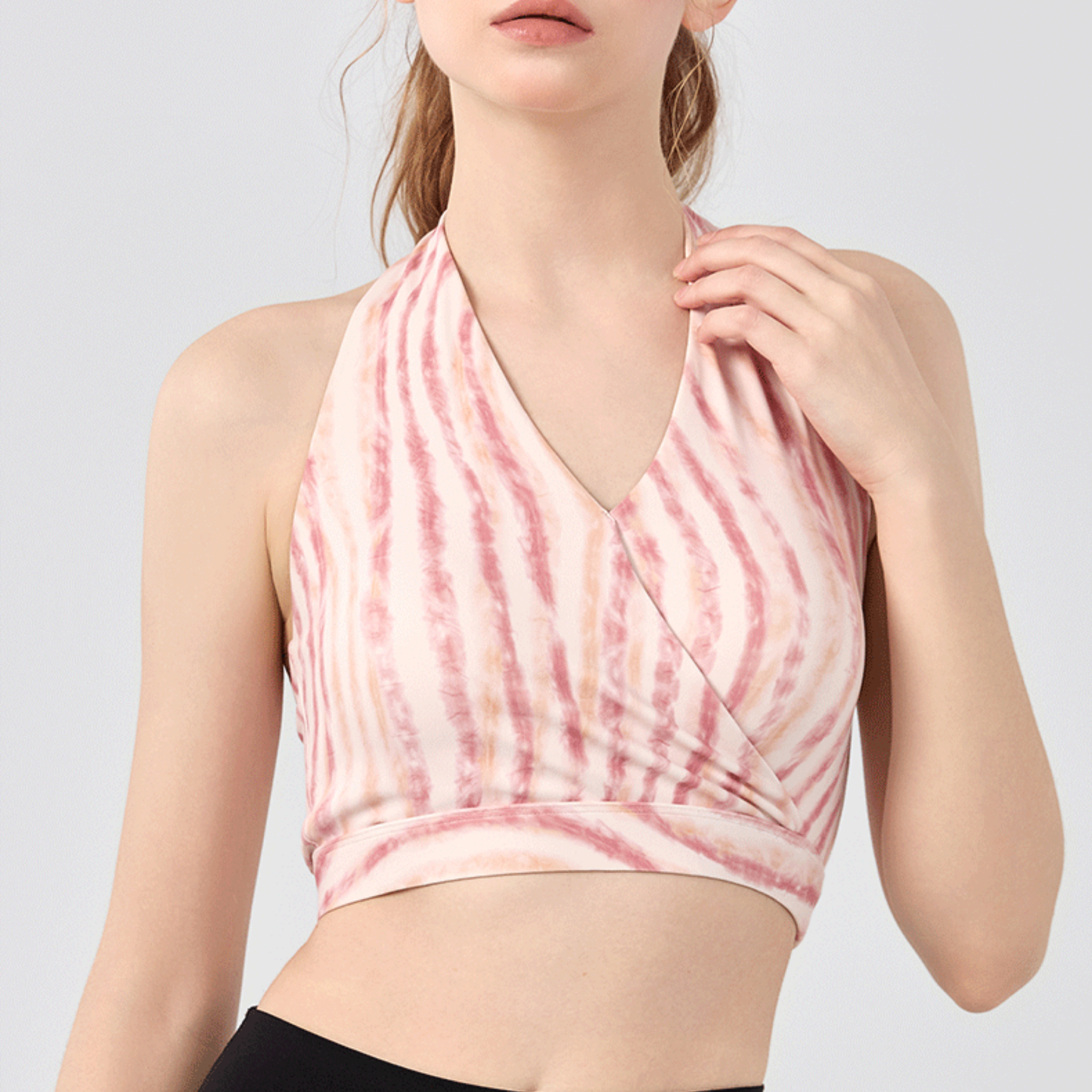 カシュクール ホルターネック スポーツブラ