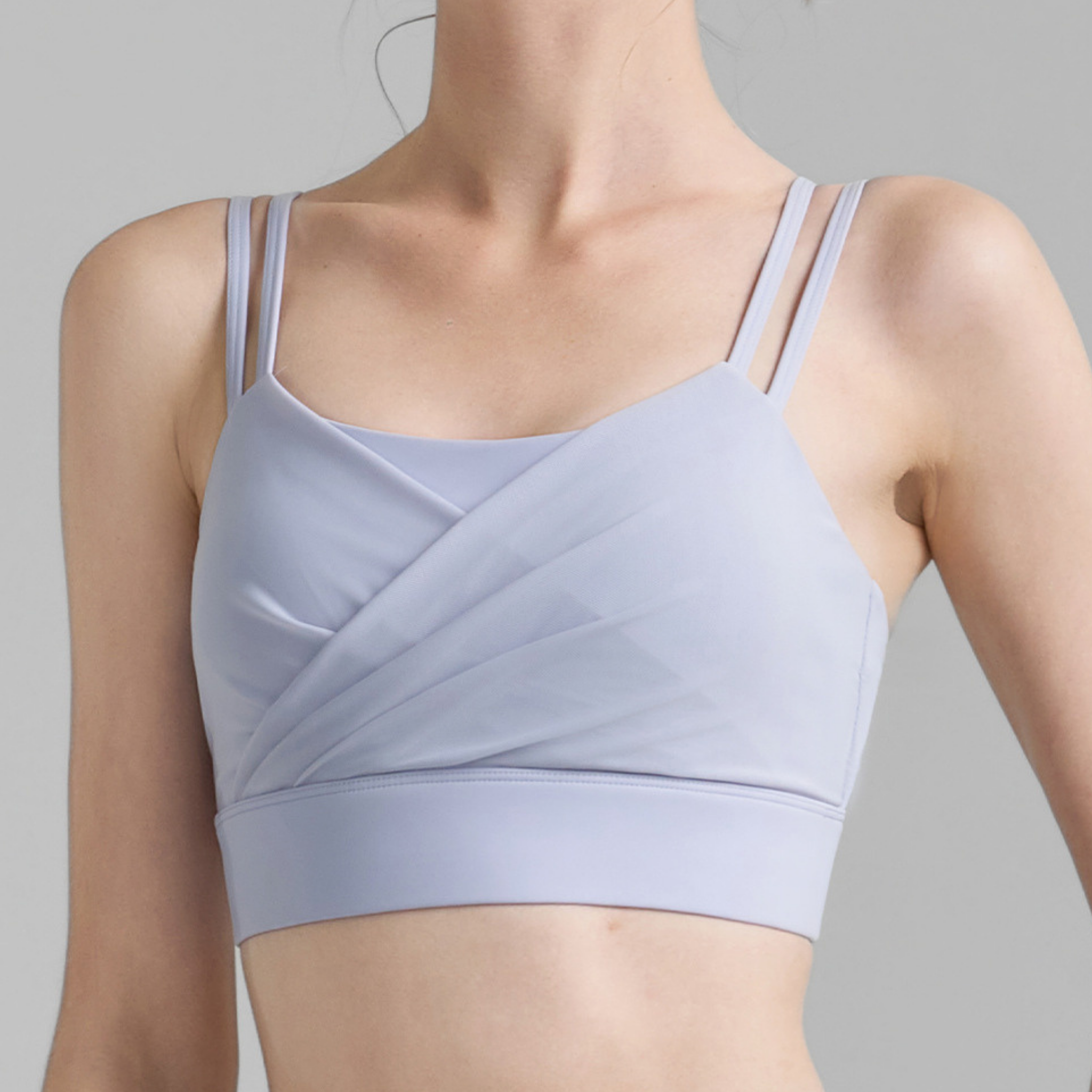 メッシュ ツーピース スポーツブラ