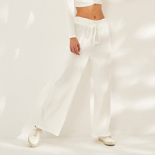 ドローストリング ワイド ヨガパンツ