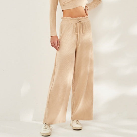 ドローストリング ワイド ヨガパンツ