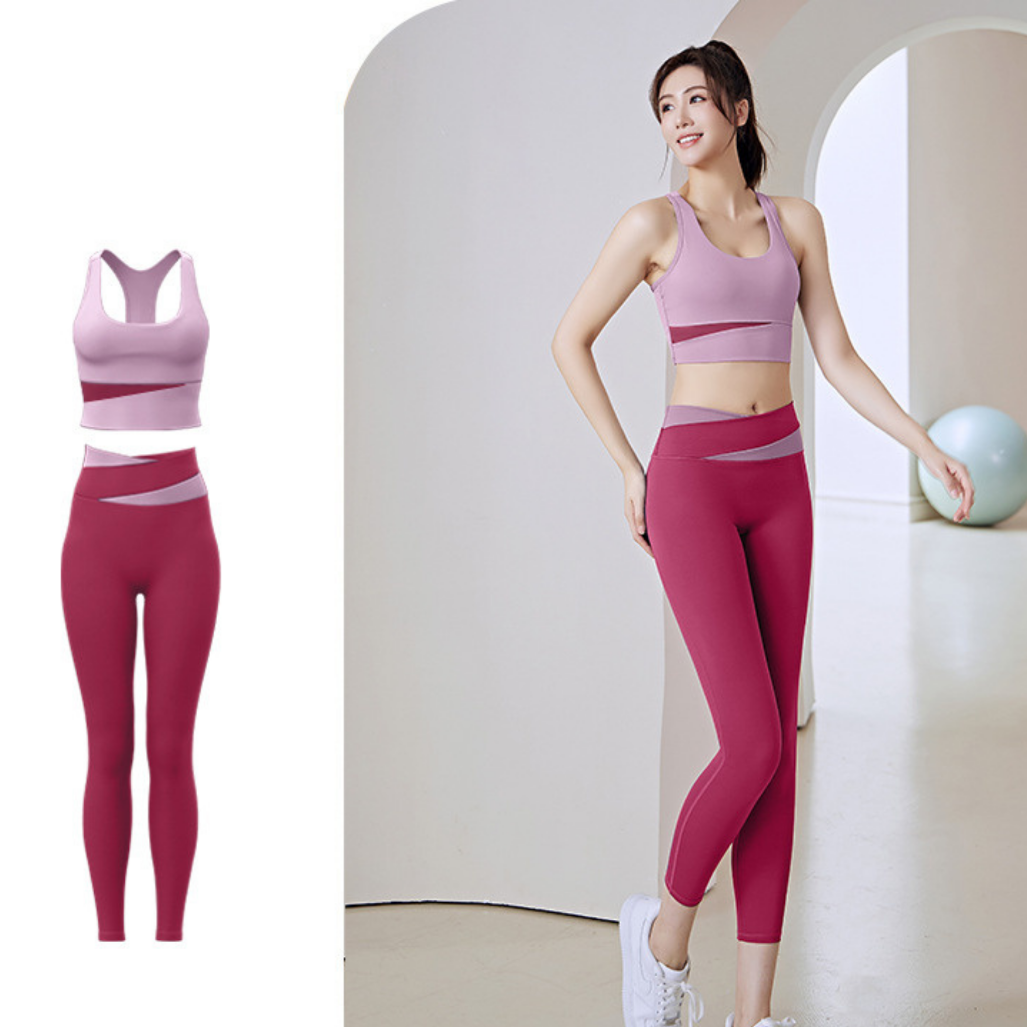 シャープライン ブラトップ&レギンス セットアップ