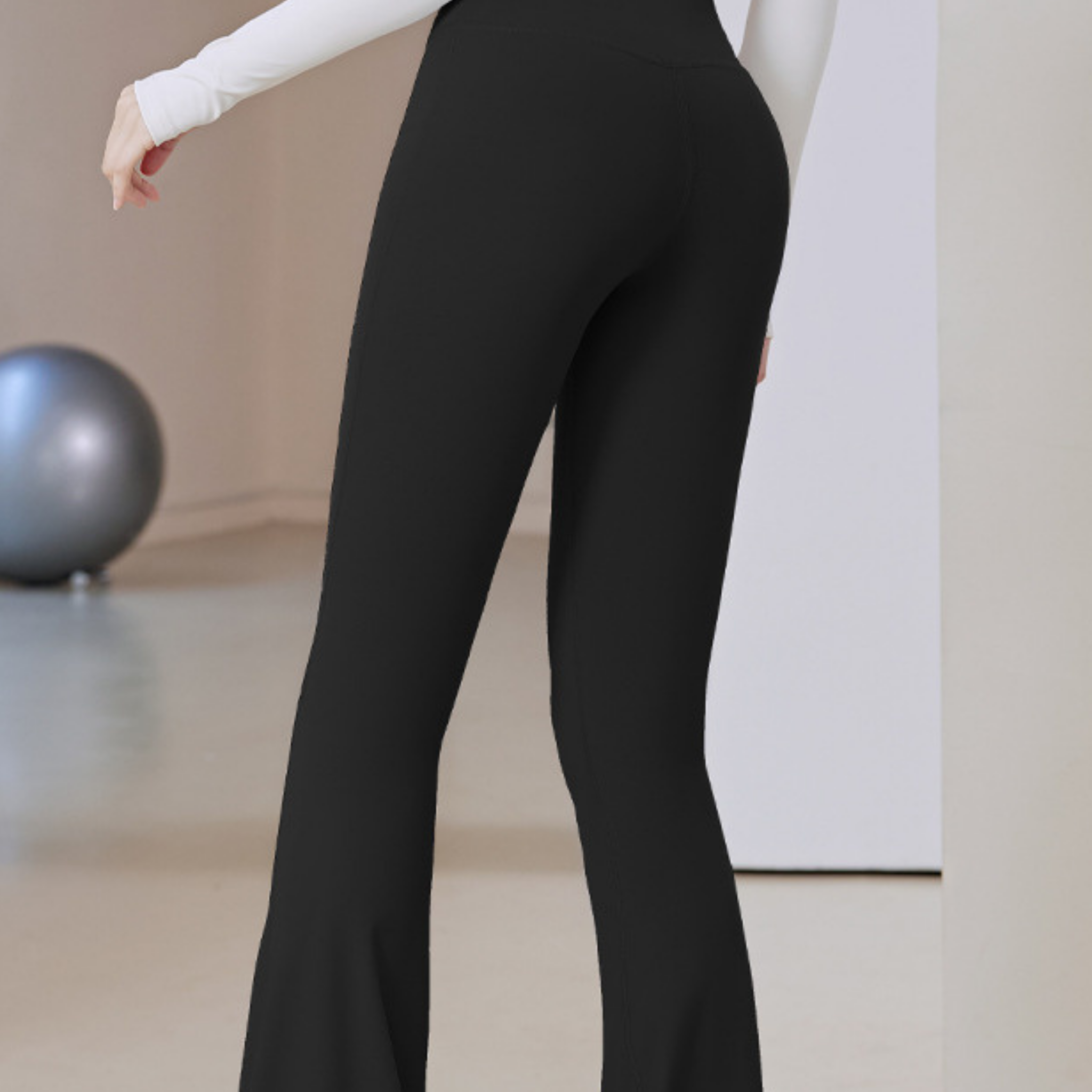 ベーシックフレアパンツ S~3XL