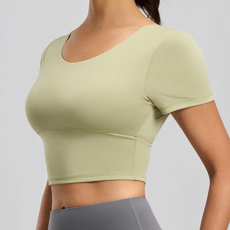 ◇バッククロスフィットネスシャツ