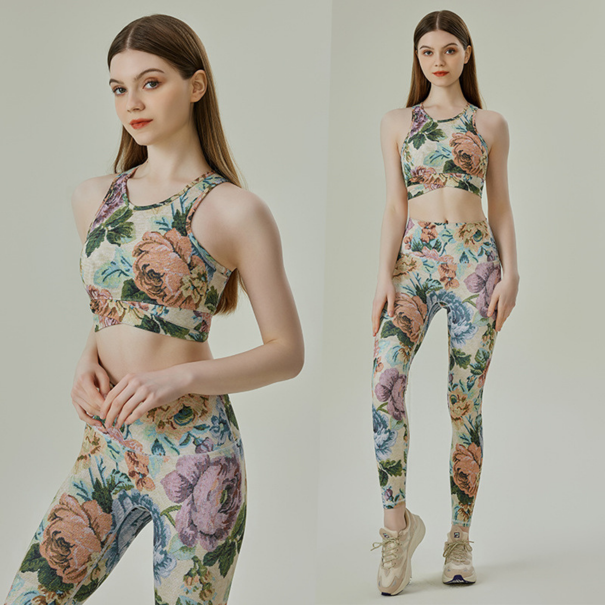 5pattern スポーツブラ&レギンスセット