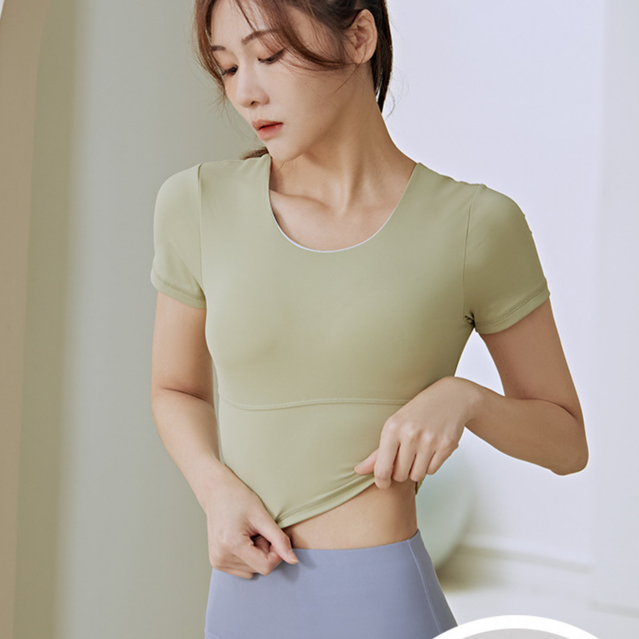 バッククロスフィットネスシャツ