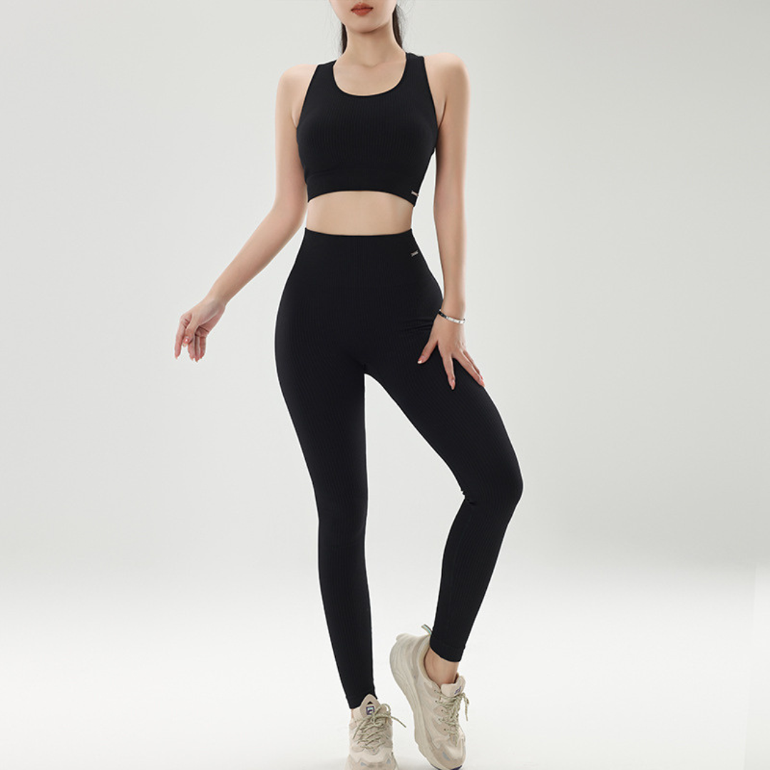 ハイホールドブラトップ&スリムレギンス セットアップ