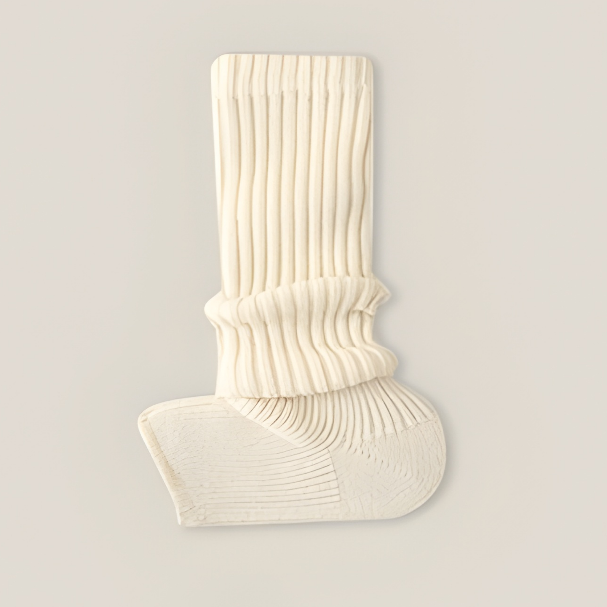 かかと付き レッグウォーマー ショート丈