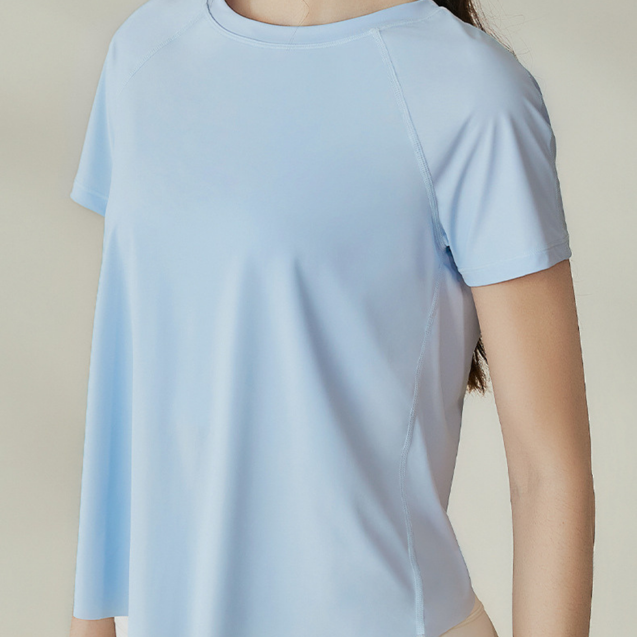 アイスシルク バックスリット ヨガ Tシャツ