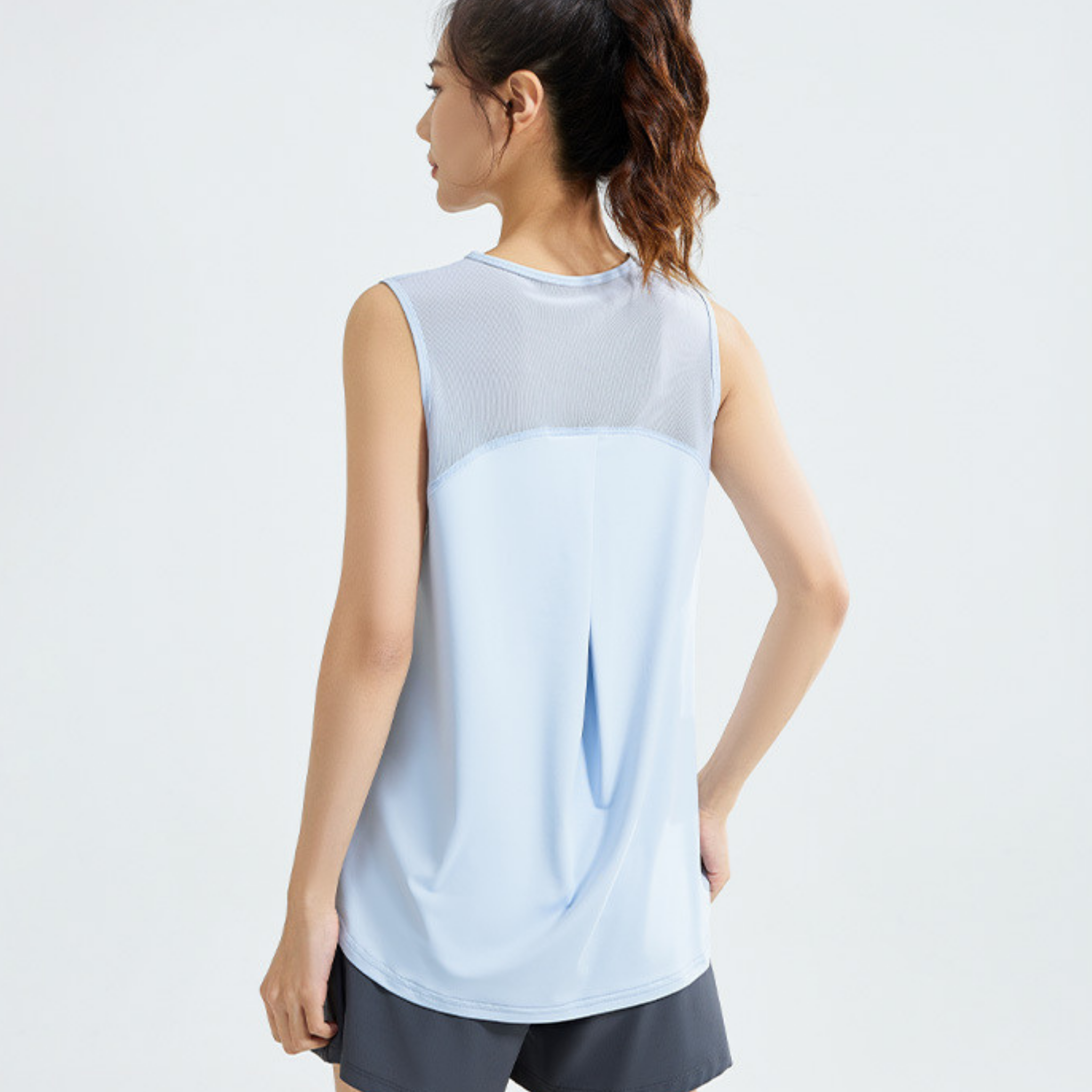 ロング メッシュ タンクトップ