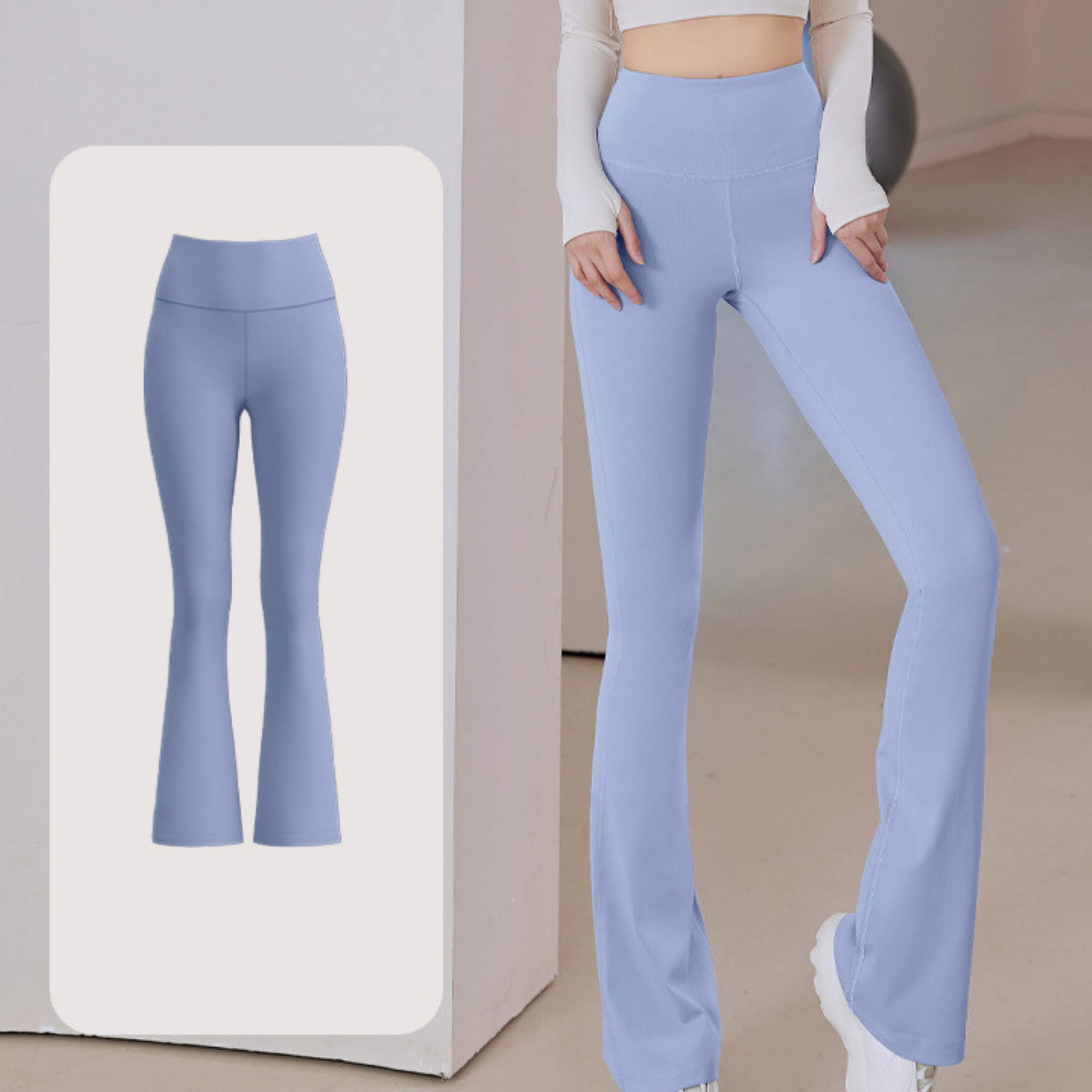 ベーシックフレアパンツ S~3XL