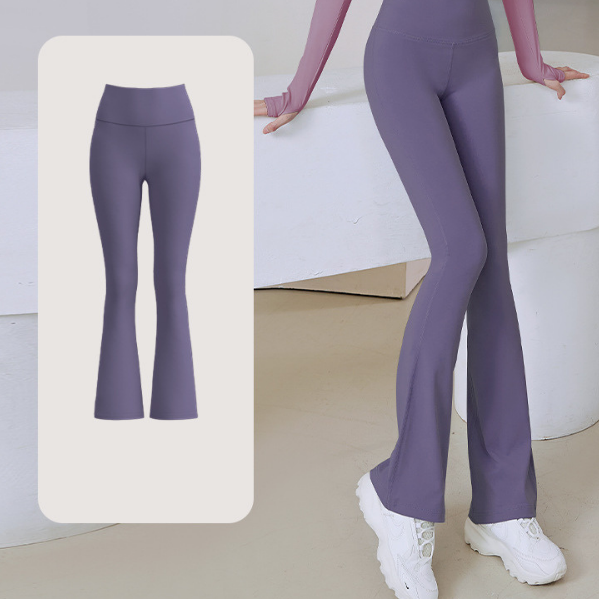 ベーシックフレアパンツ S~3XL