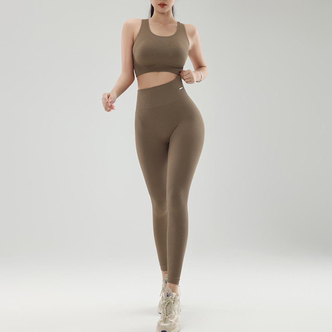 ハイホールドブラトップ&スリムレギンス セットアップ