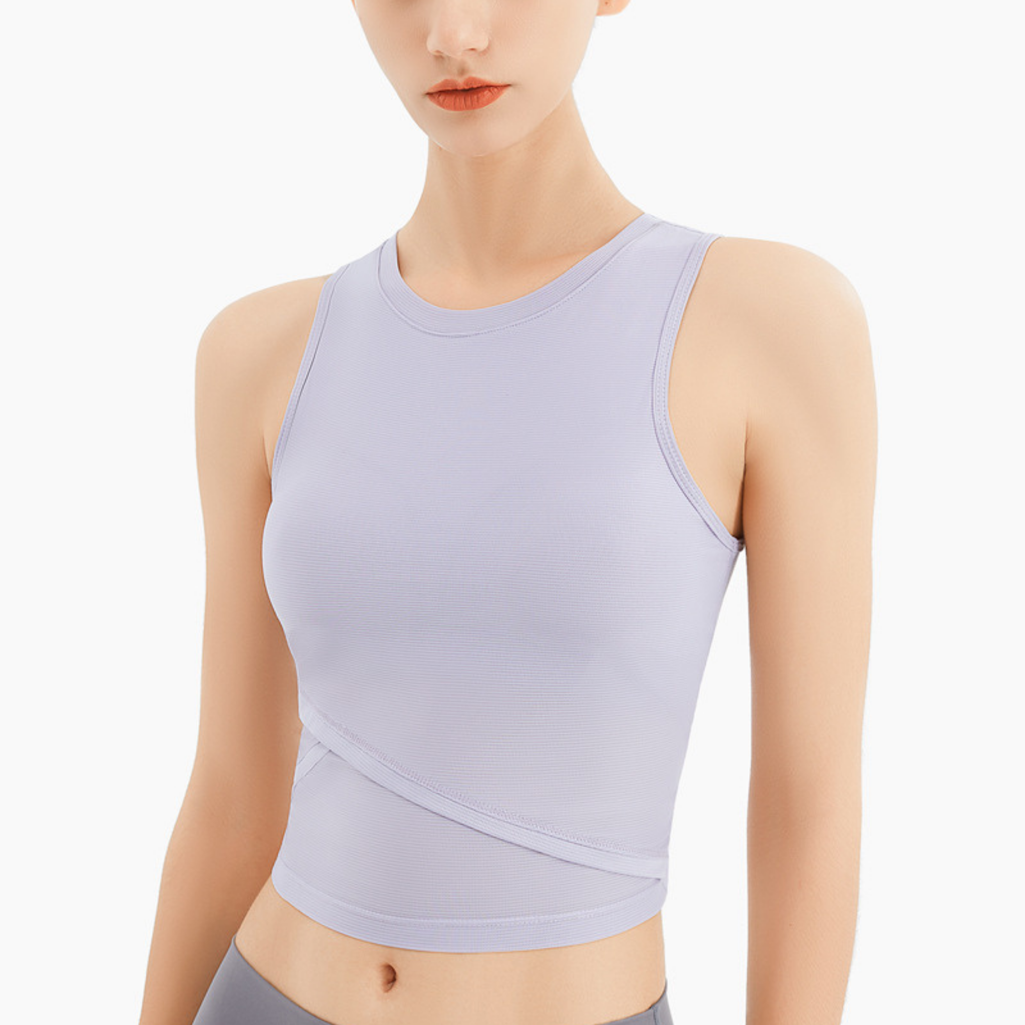 ブラ 一体型 ヨガ タンクトップ