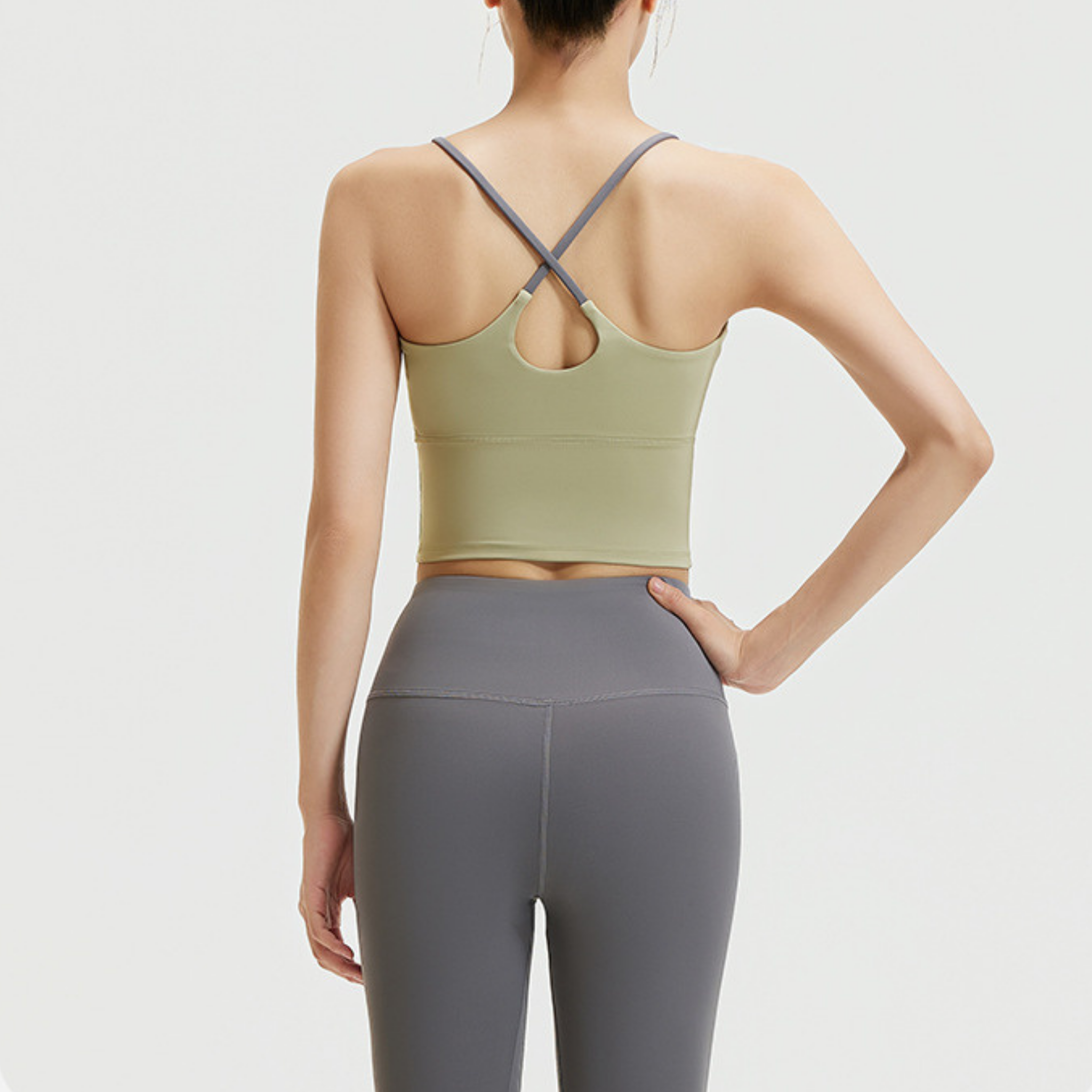 バッククロスシンプルブラトップ & シンプルレギンス