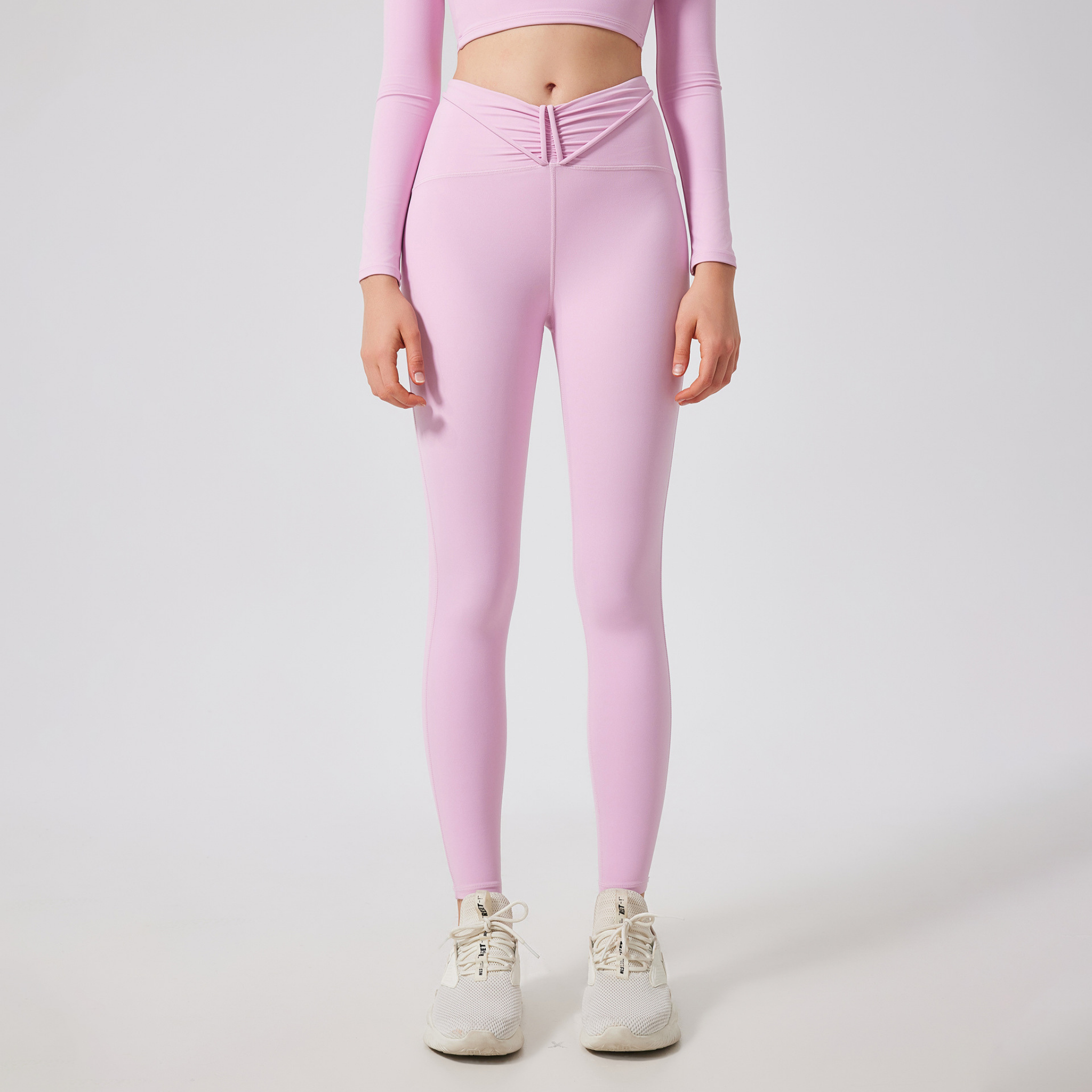 Vフロント ロープデザイン レギンス