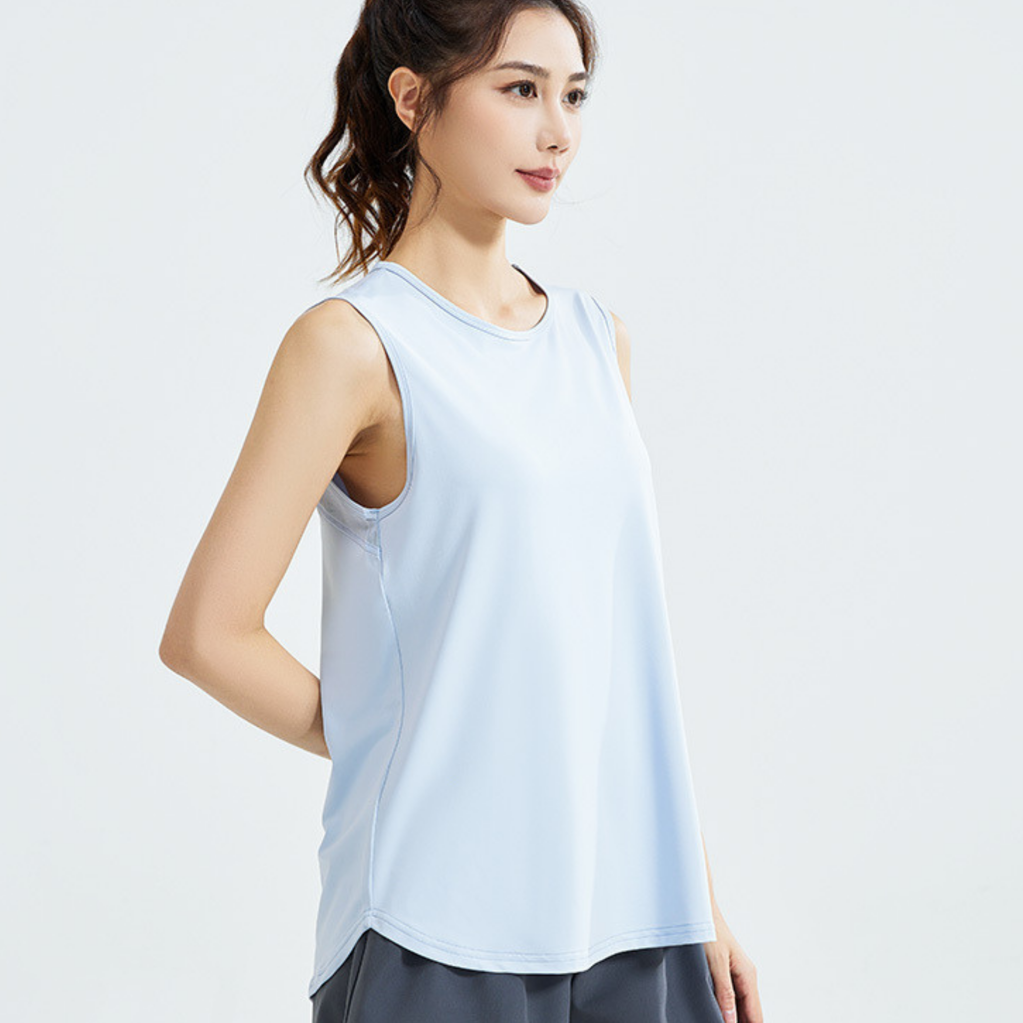 ロング メッシュ タンクトップ