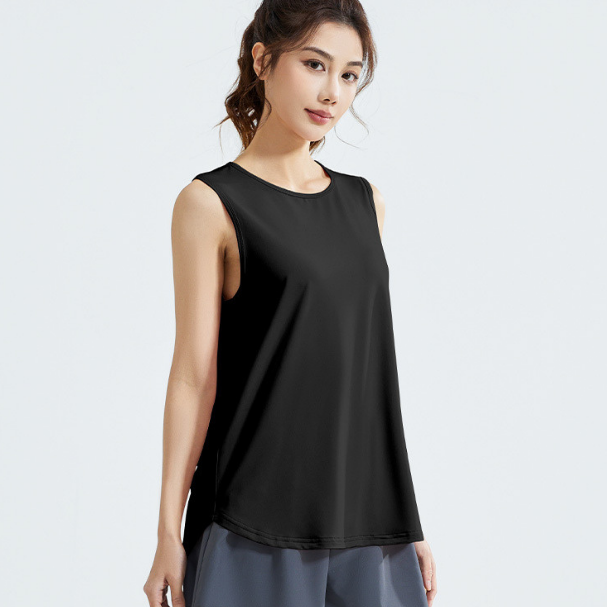 ロング メッシュ タンクトップ