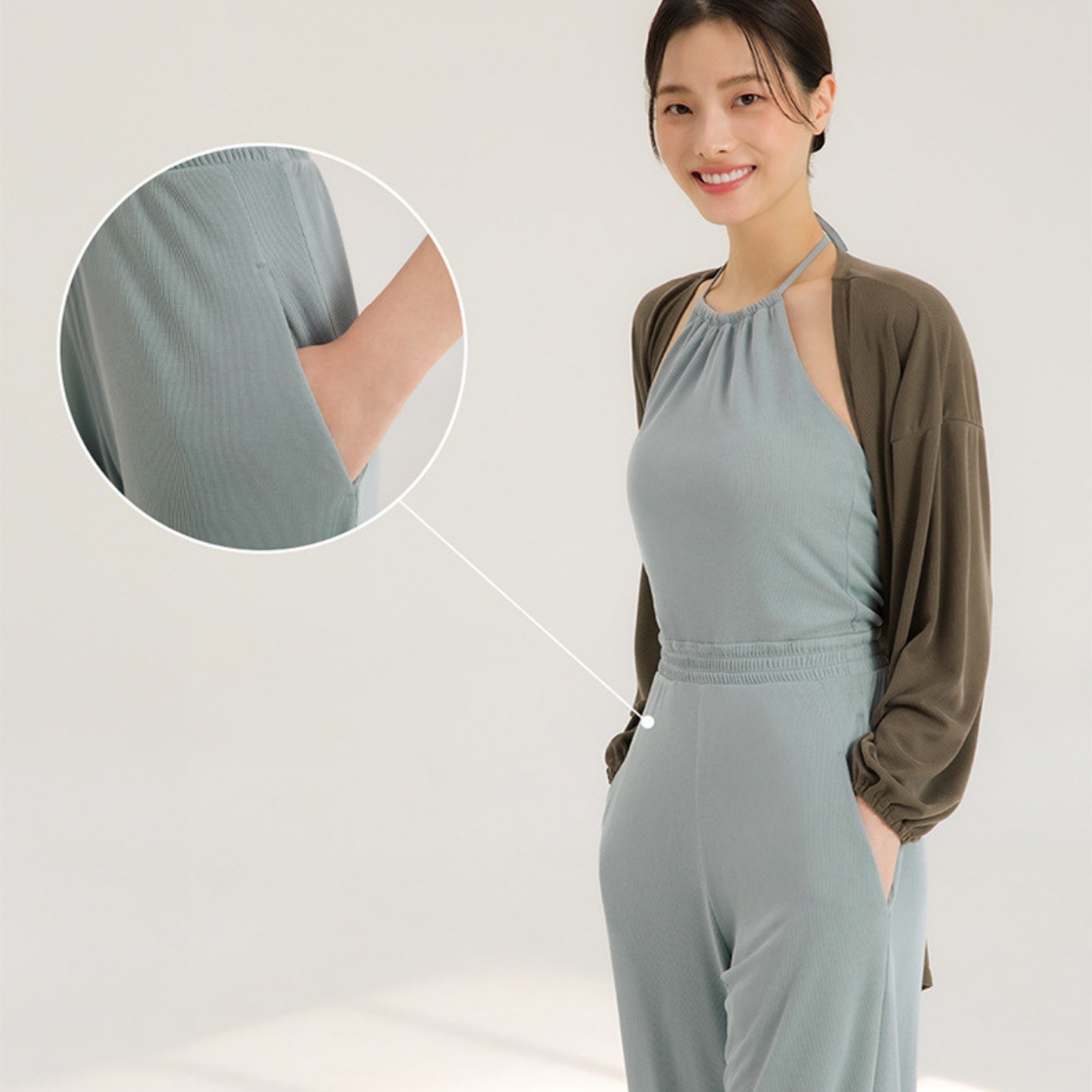 オールインワン リブファブ ホルダーネックスタイル